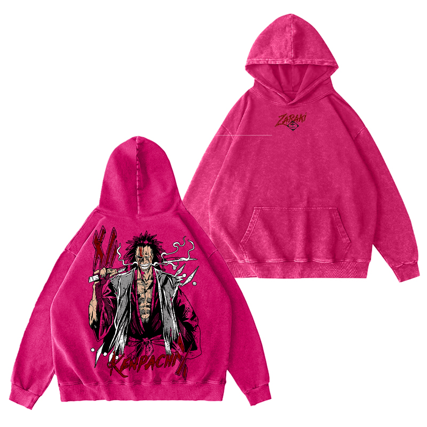 Kenpachi Zaraki Bleach Washed T-shirt/Crewneck/Hoodie