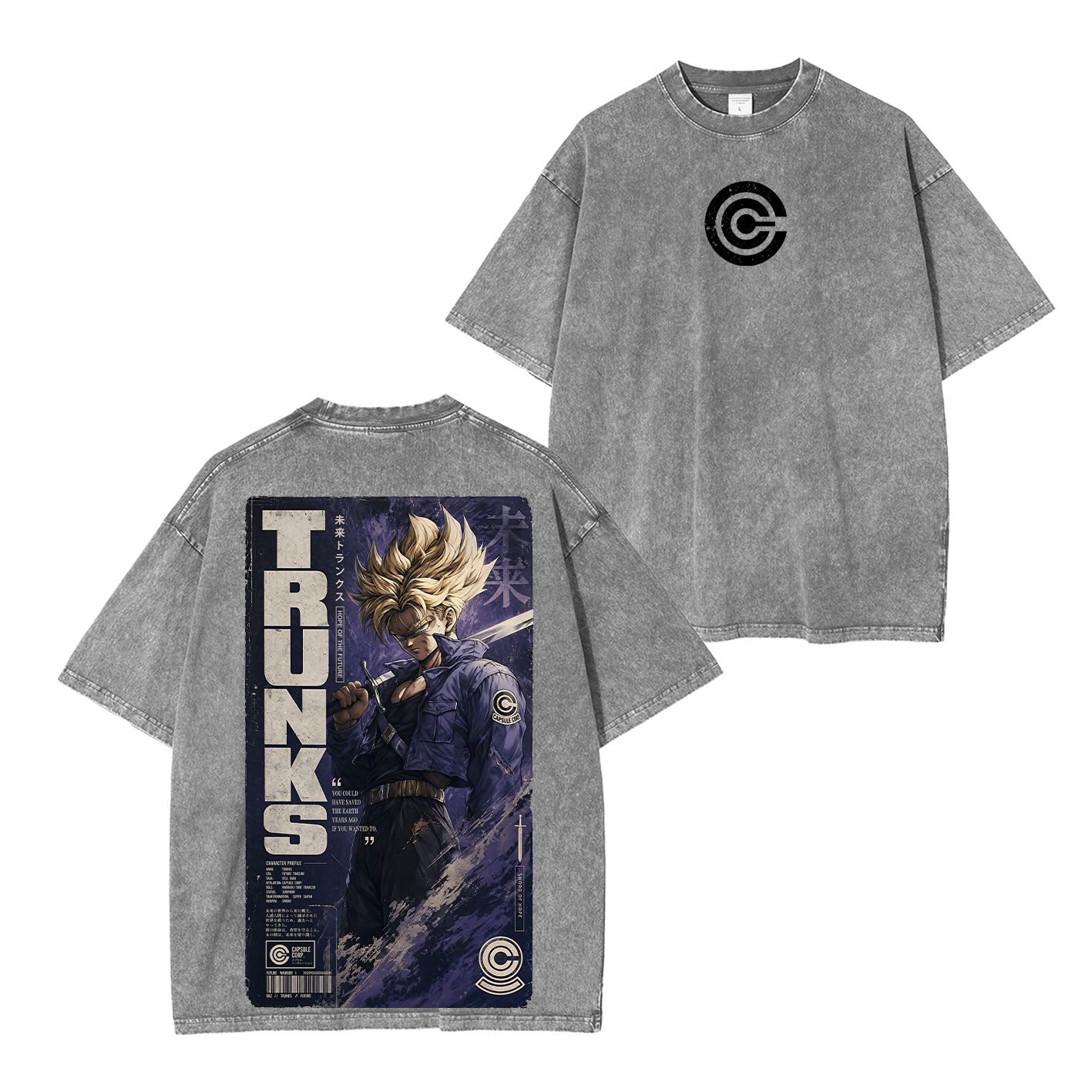 Future Trunks Vintage Unisex Washed T-Shirt