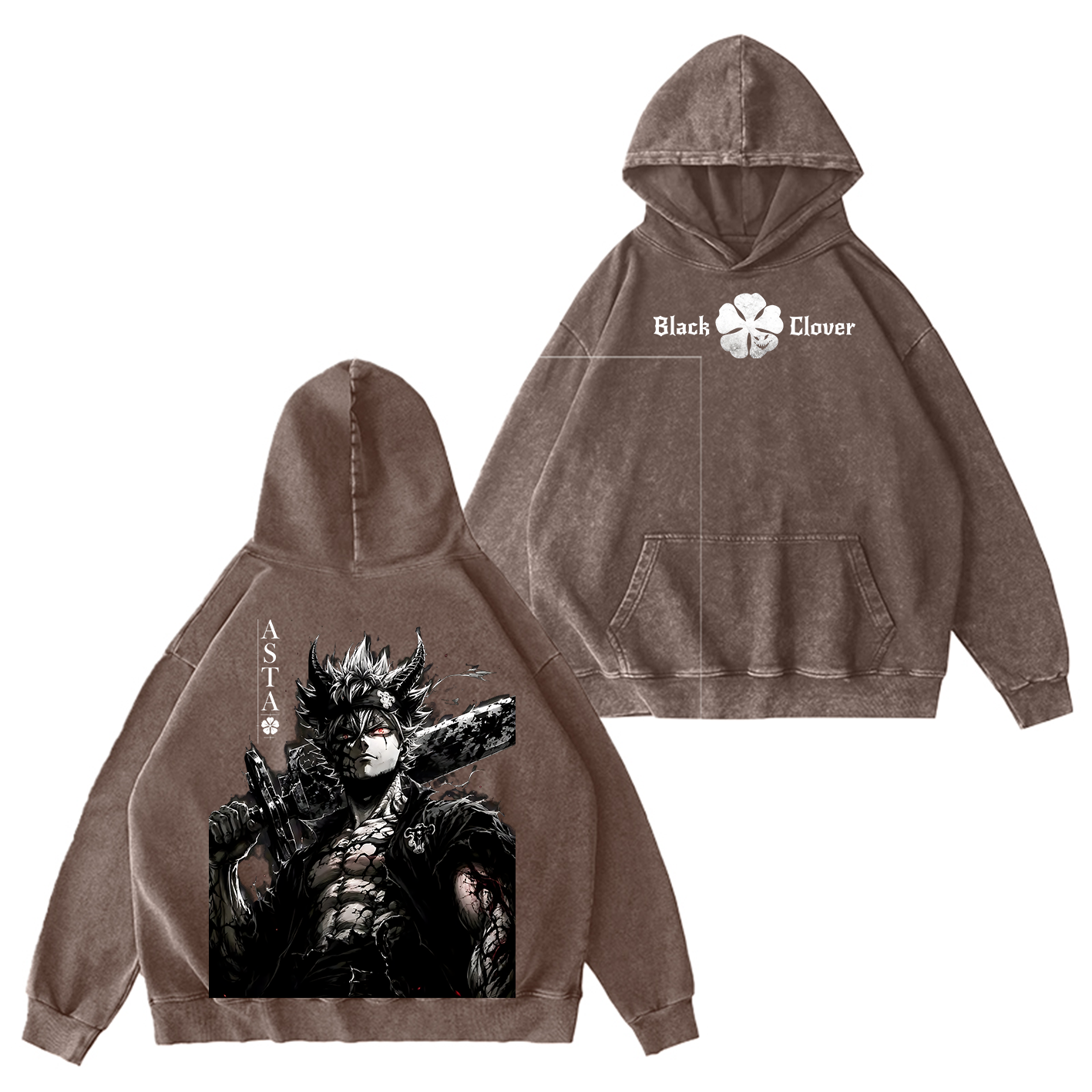 Black Clover Asta Unisex  Washed T-Shirt
