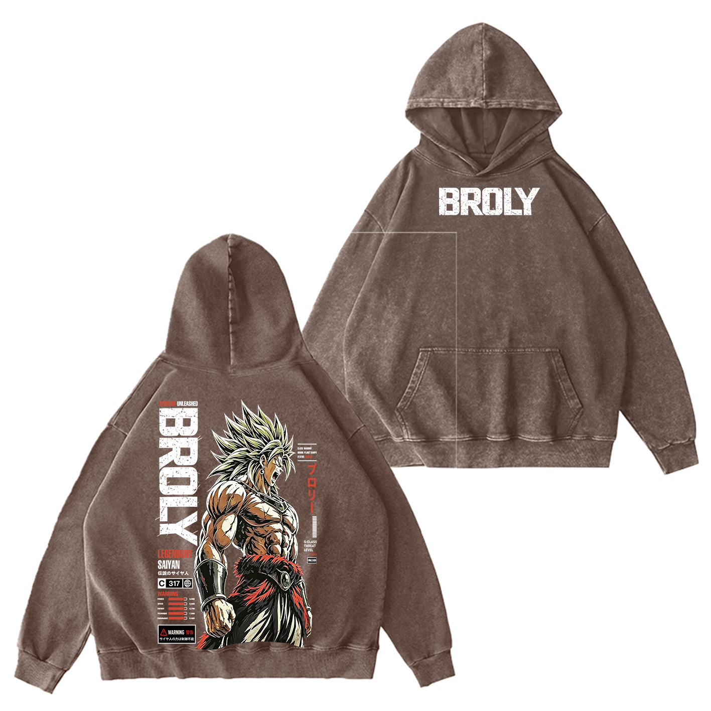 Broly Dragon Ball Super Unisex  Washed T-Shirt