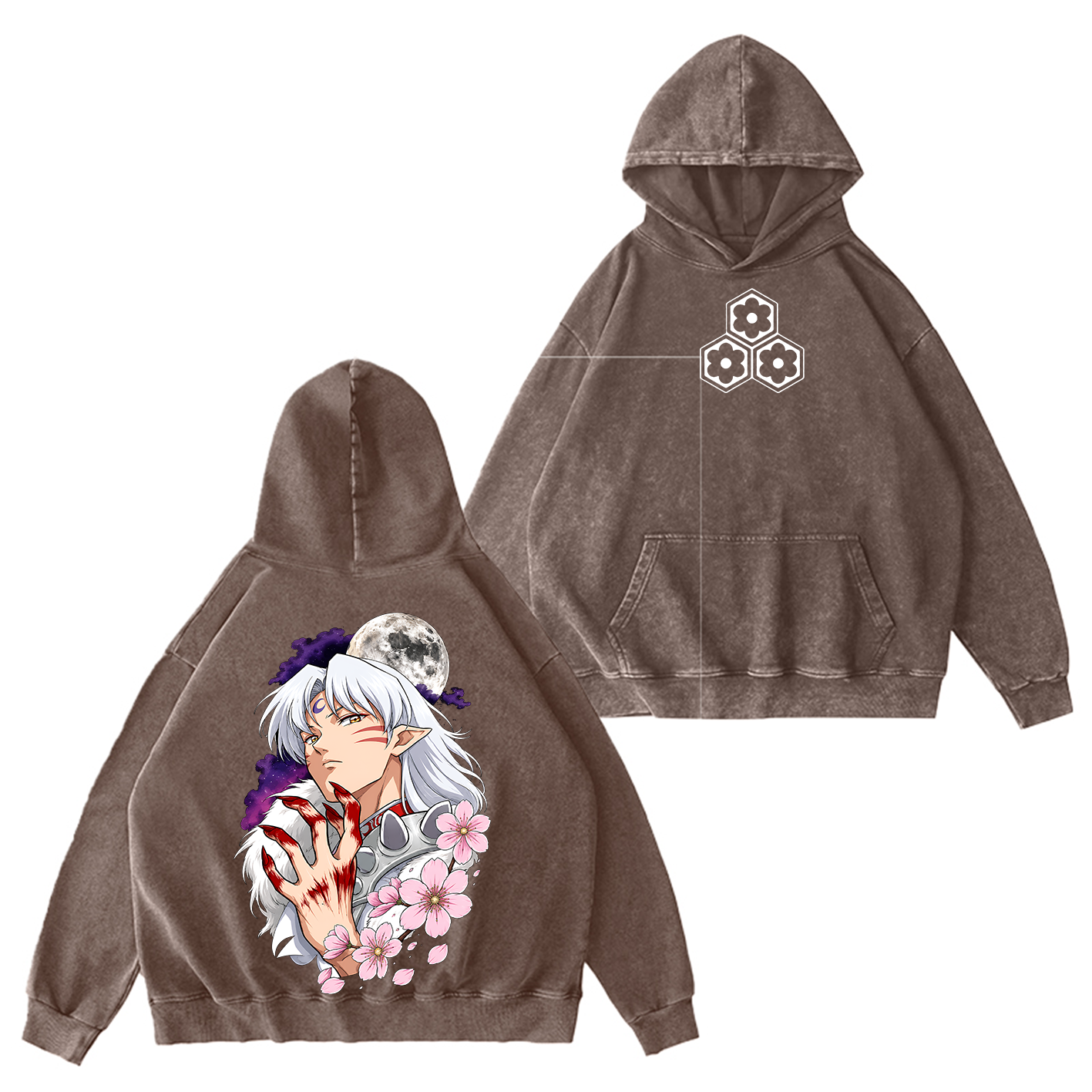 Inuyasha Vintage Unisex  Washed T-Shirt