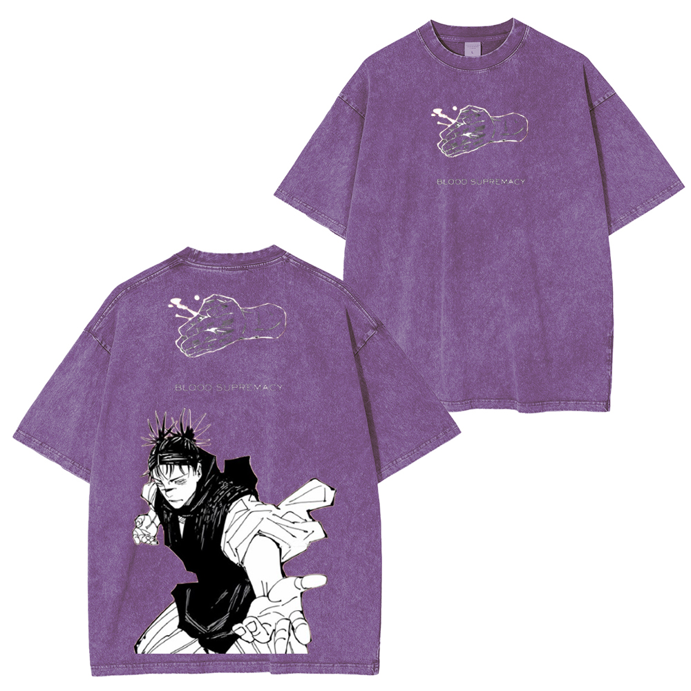 Jujutsu Kaisen Anime Unisex Washed T-Shirt