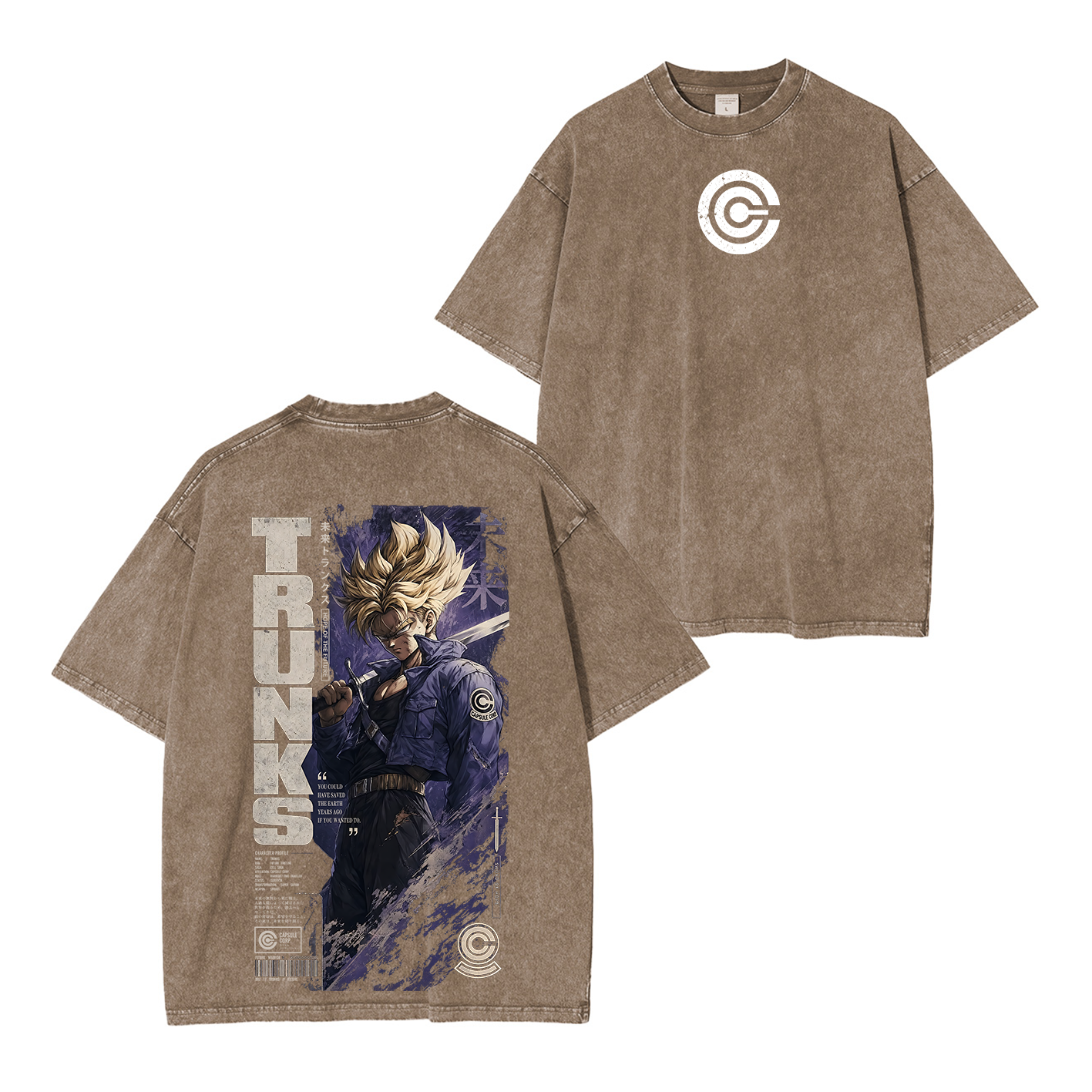 Future Trunks Vintage Unisex Washed T-Shirt