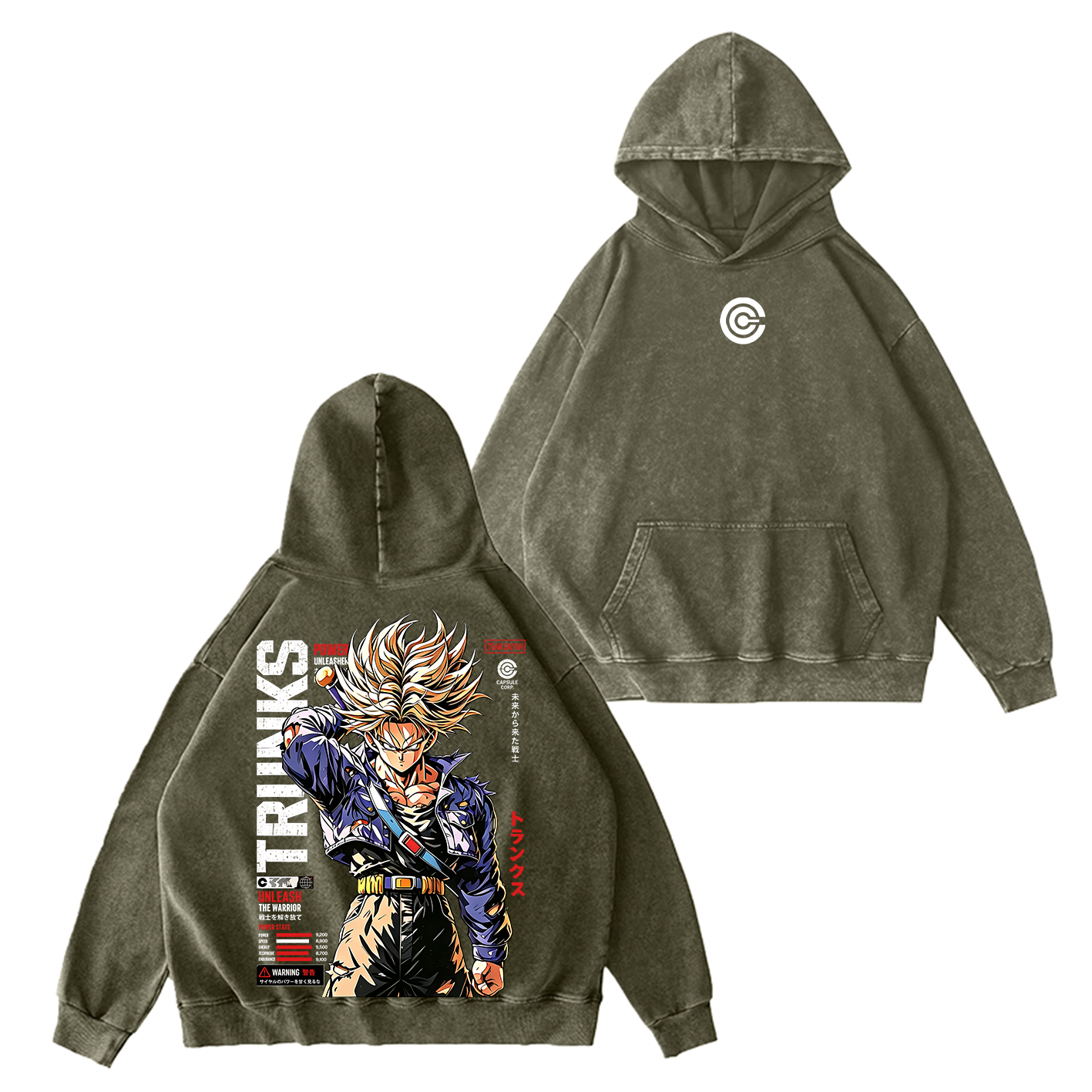 Future Trunks Vintage Unisex  Washed T-Shirt