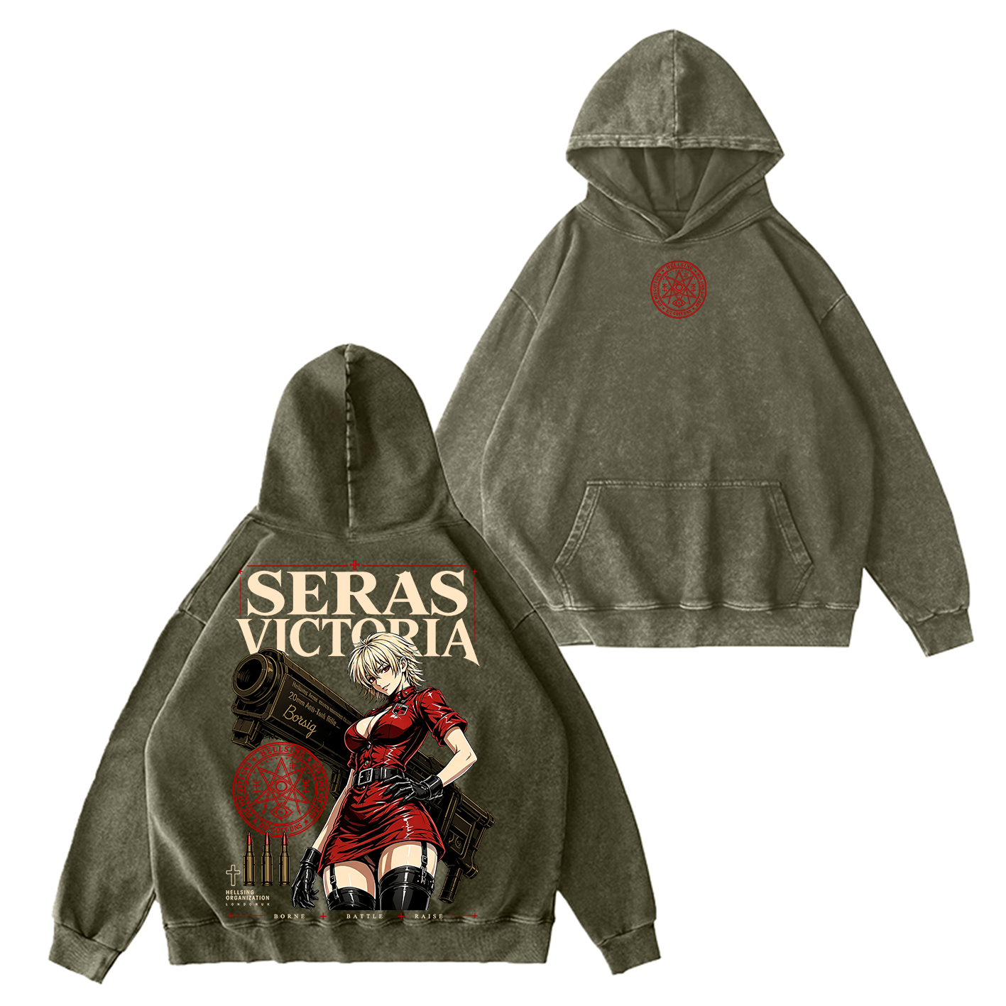Seras Victoria Hellsing Unisex  Washed T-Shirt