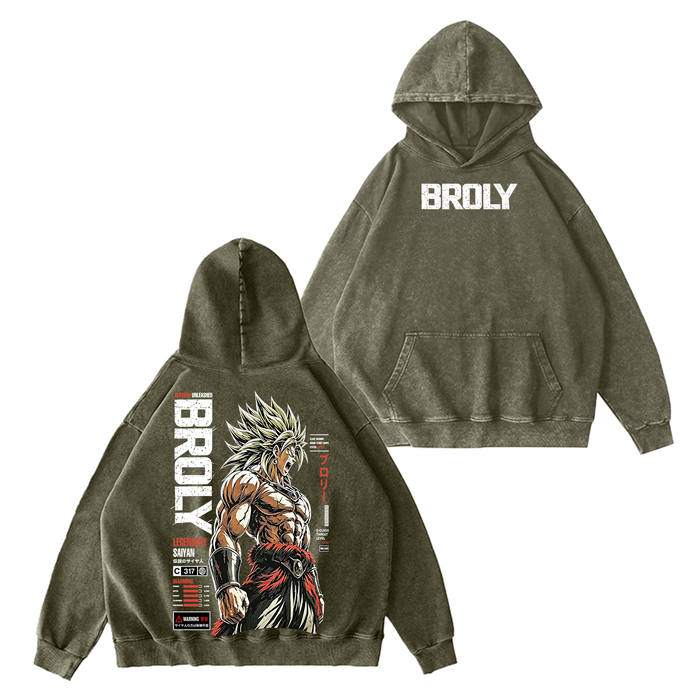 Broly Dragon Ball Super Unisex  Washed T-Shirt