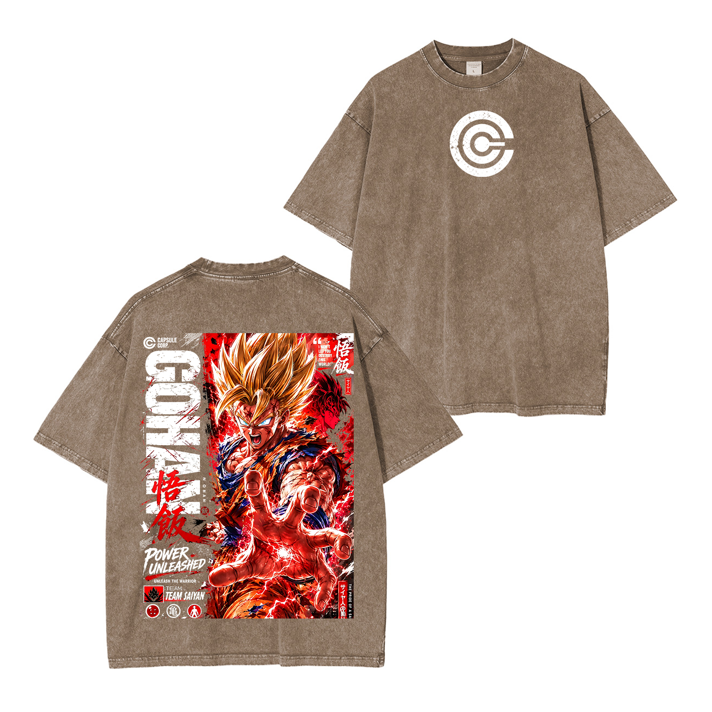 Future Trunks Vintage Unisex  Washed T-Shirt