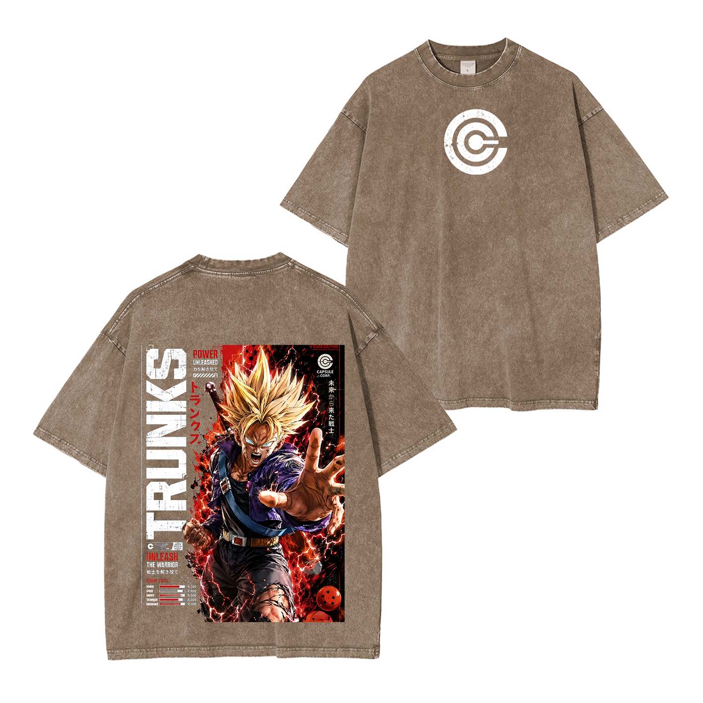 Future Trunks Vintage Unisex  Washed T-Shirt