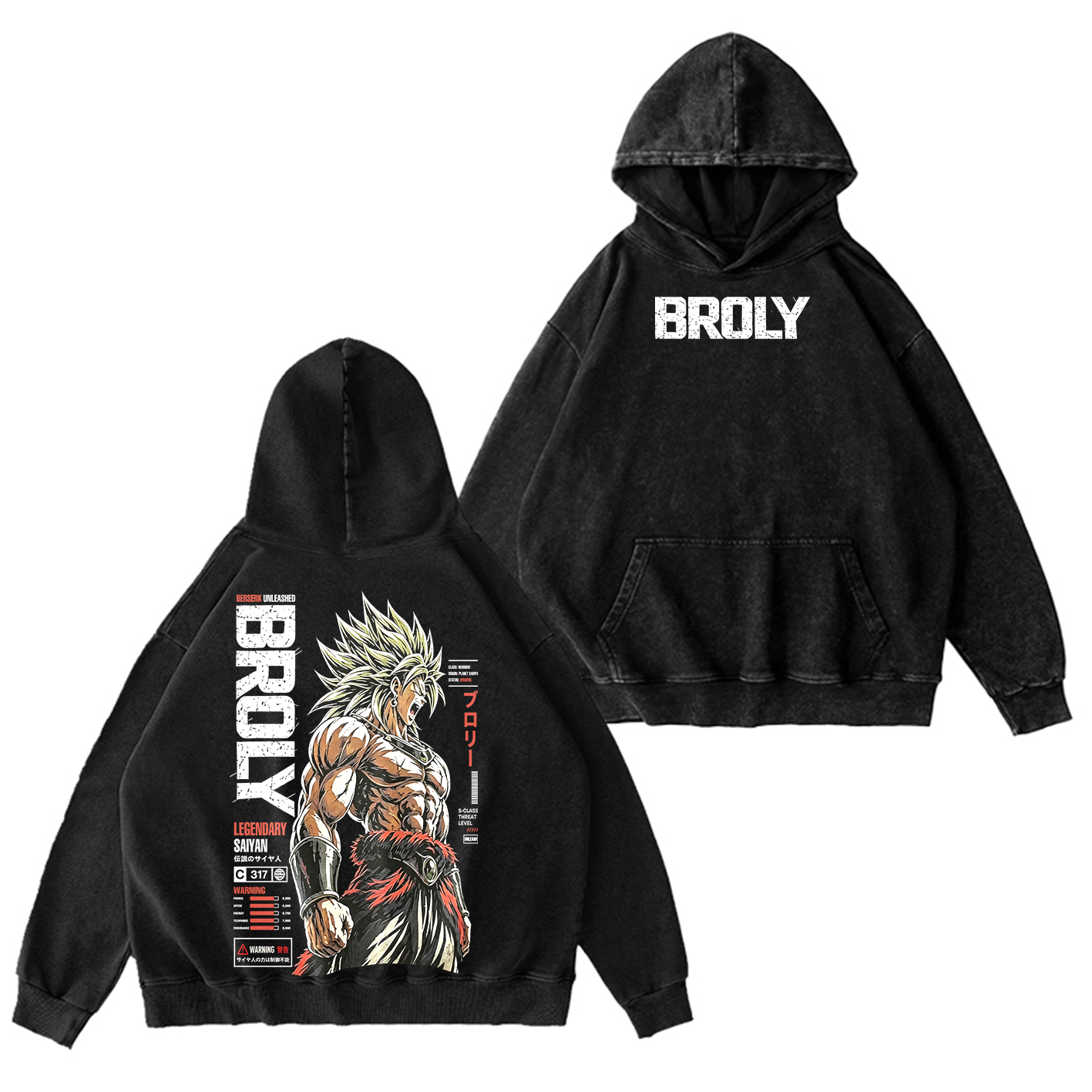 Broly Dragon Ball Super Unisex  Washed T-Shirt