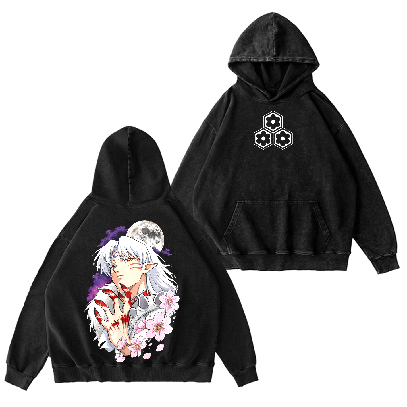Inuyasha Vintage Unisex  Washed T-Shirt