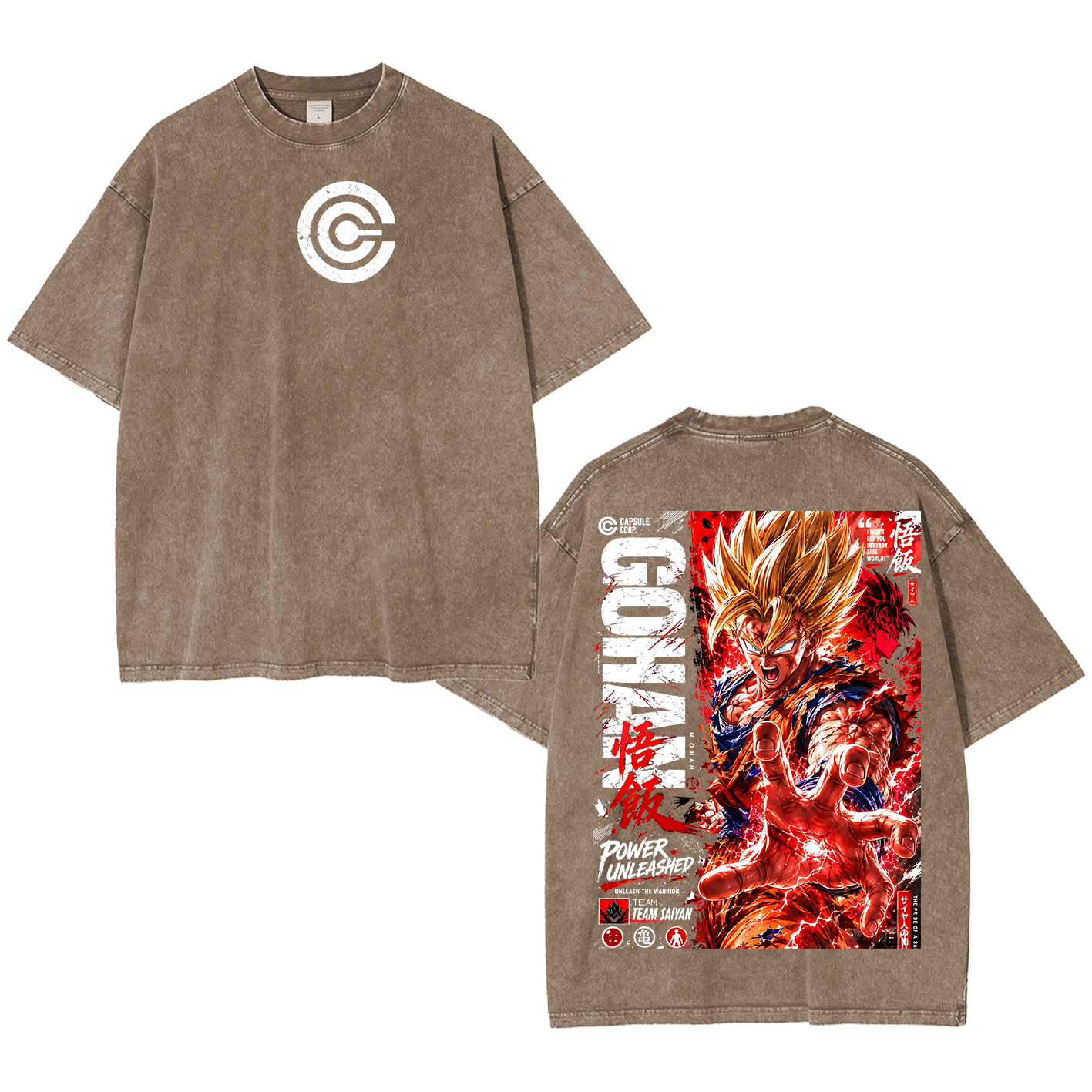 Future Trunks Vintage Unisex  Washed T-Shirt