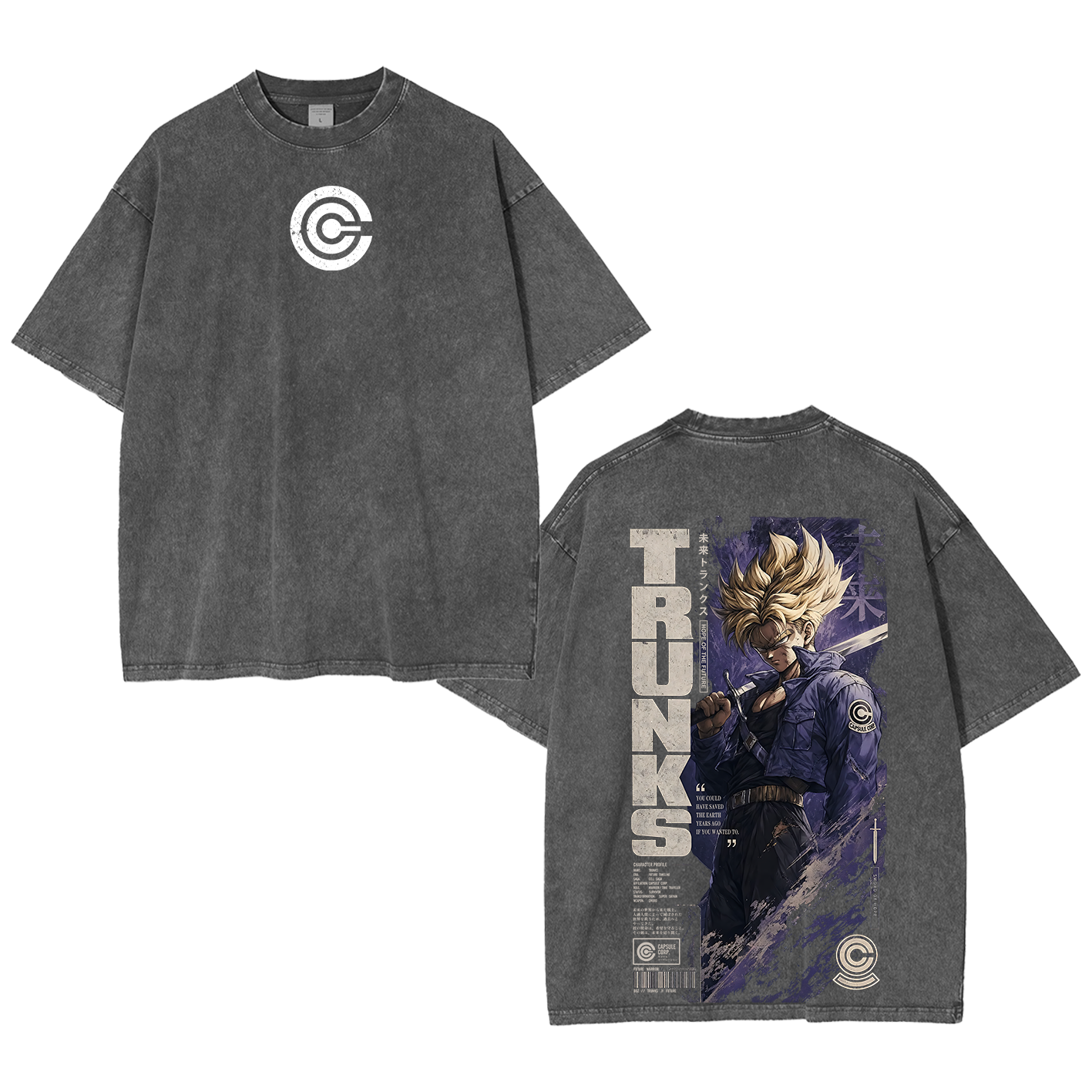Future Trunks Vintage Unisex Washed T-Shirt