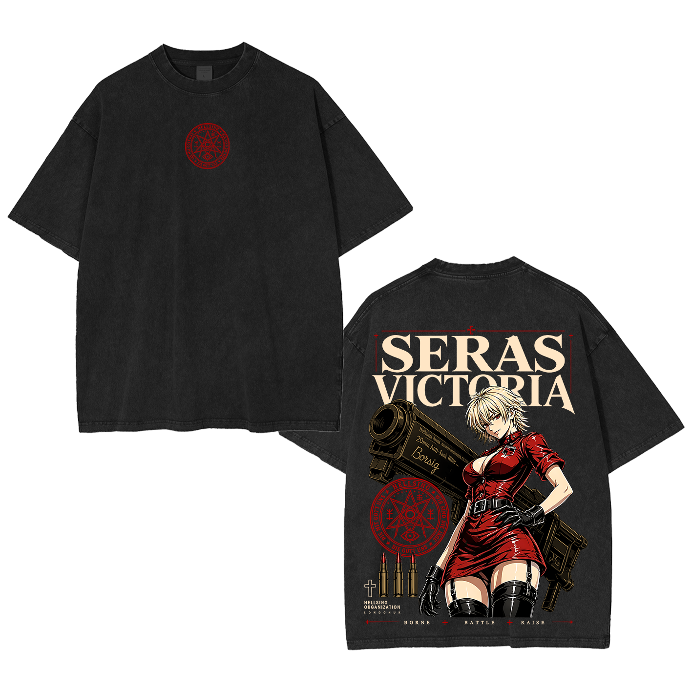 Seras Victoria Hellsing Unisex  Washed T-Shirt