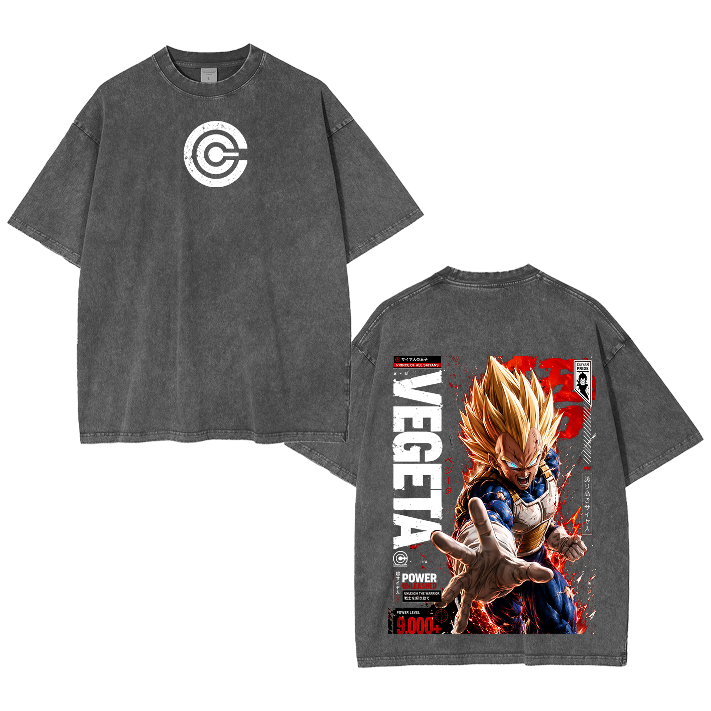Vegeta Statue Unboxing - Dragon Ball Vintage Unisex  Washed T-Shirt