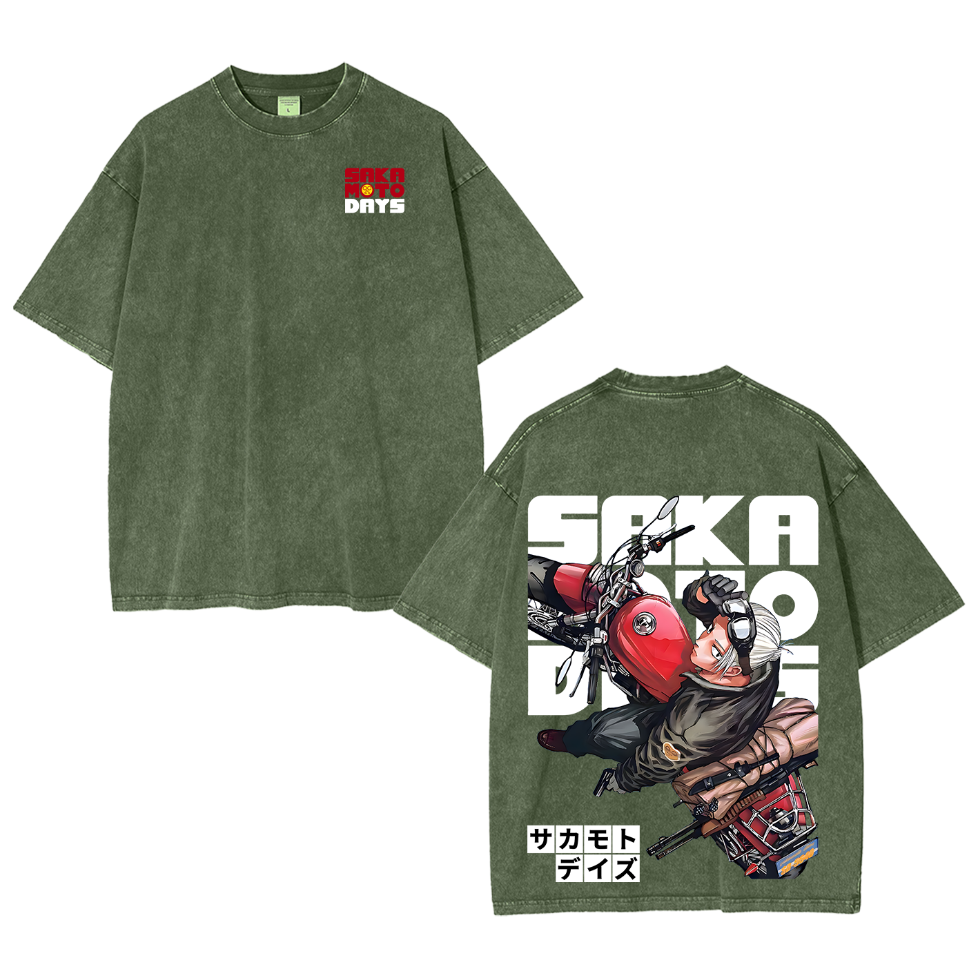 Sakamoto days anime Vintage Unisex  Washed T-Shirt