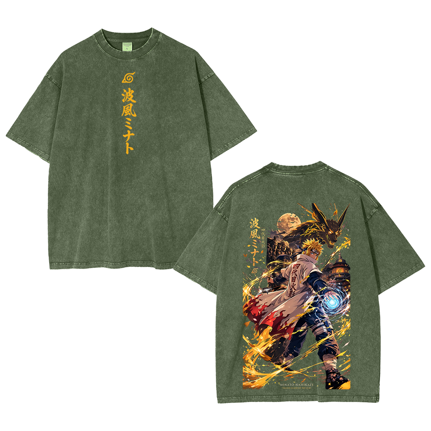 Minato Naruto Unisex  Washed T-Shirt