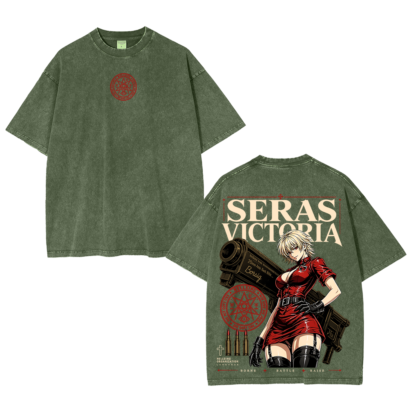 Seras Victoria Hellsing Unisex  Washed T-Shirt