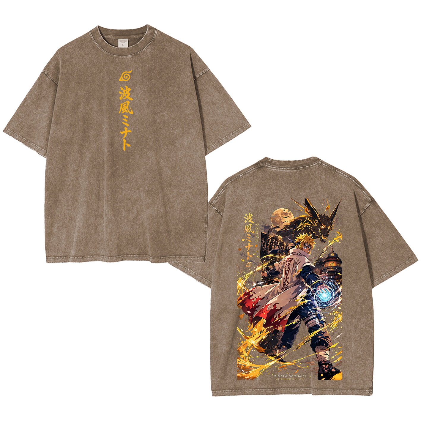 Minato Naruto Unisex  Washed T-Shirt