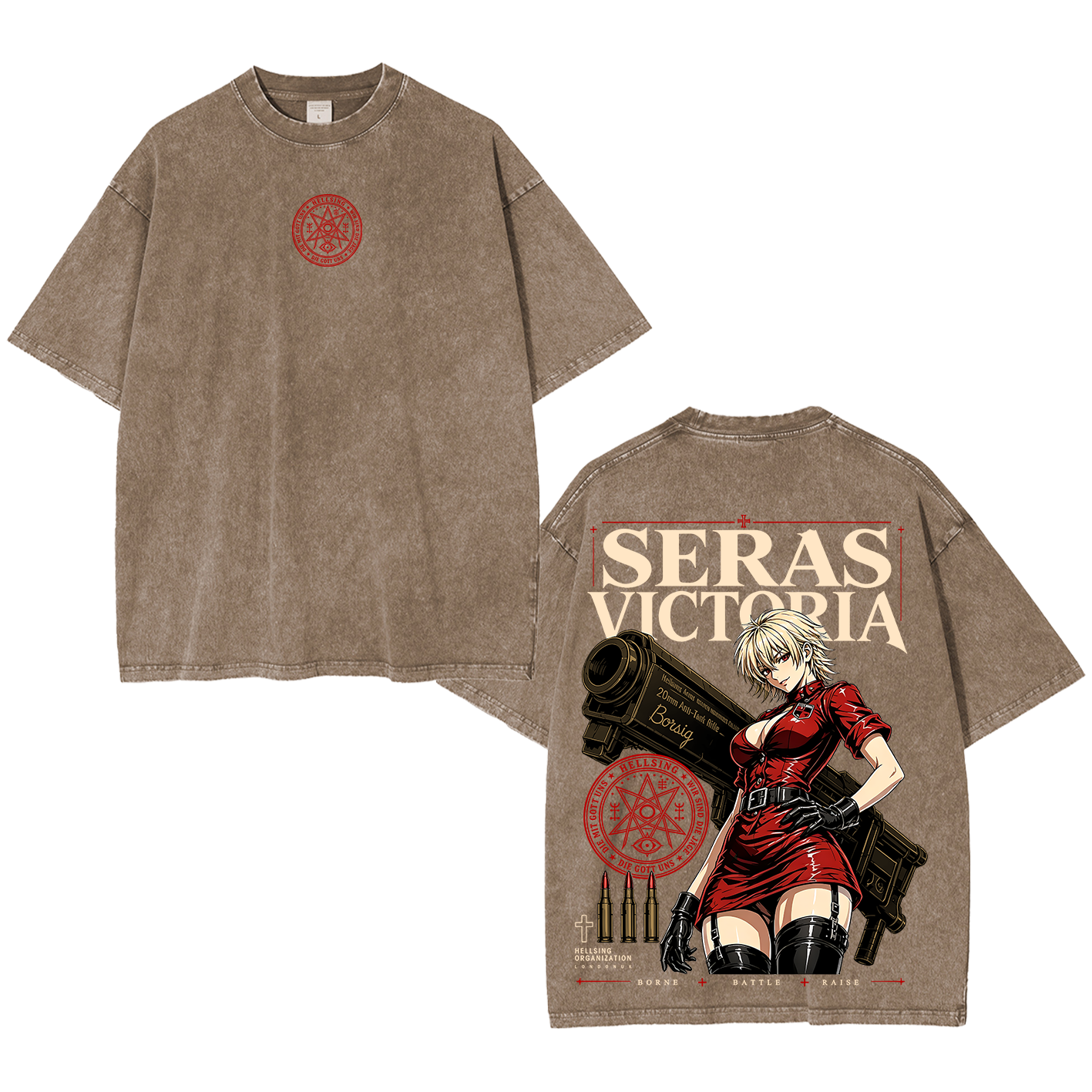 Seras Victoria Hellsing Unisex  Washed T-Shirt