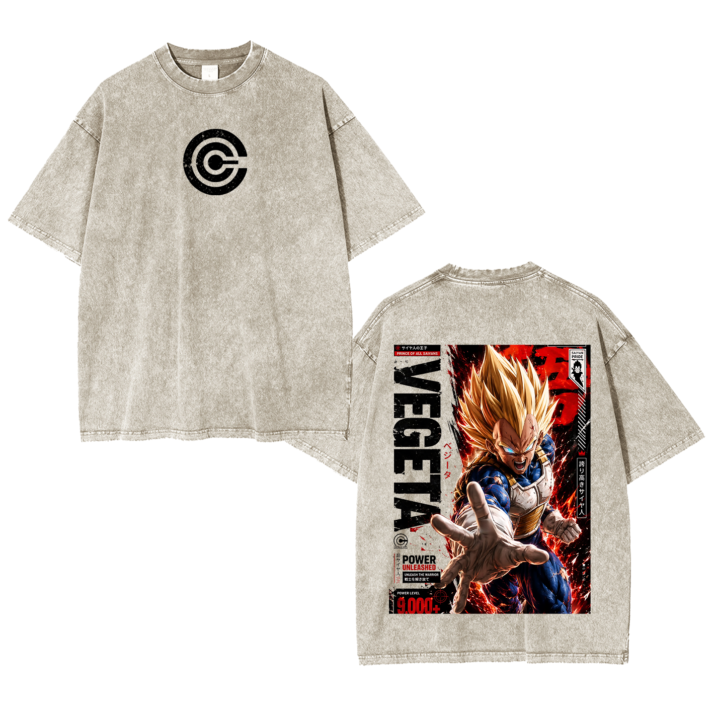 Vegeta Statue Unboxing - Dragon Ball Vintage Unisex  Washed T-Shirt