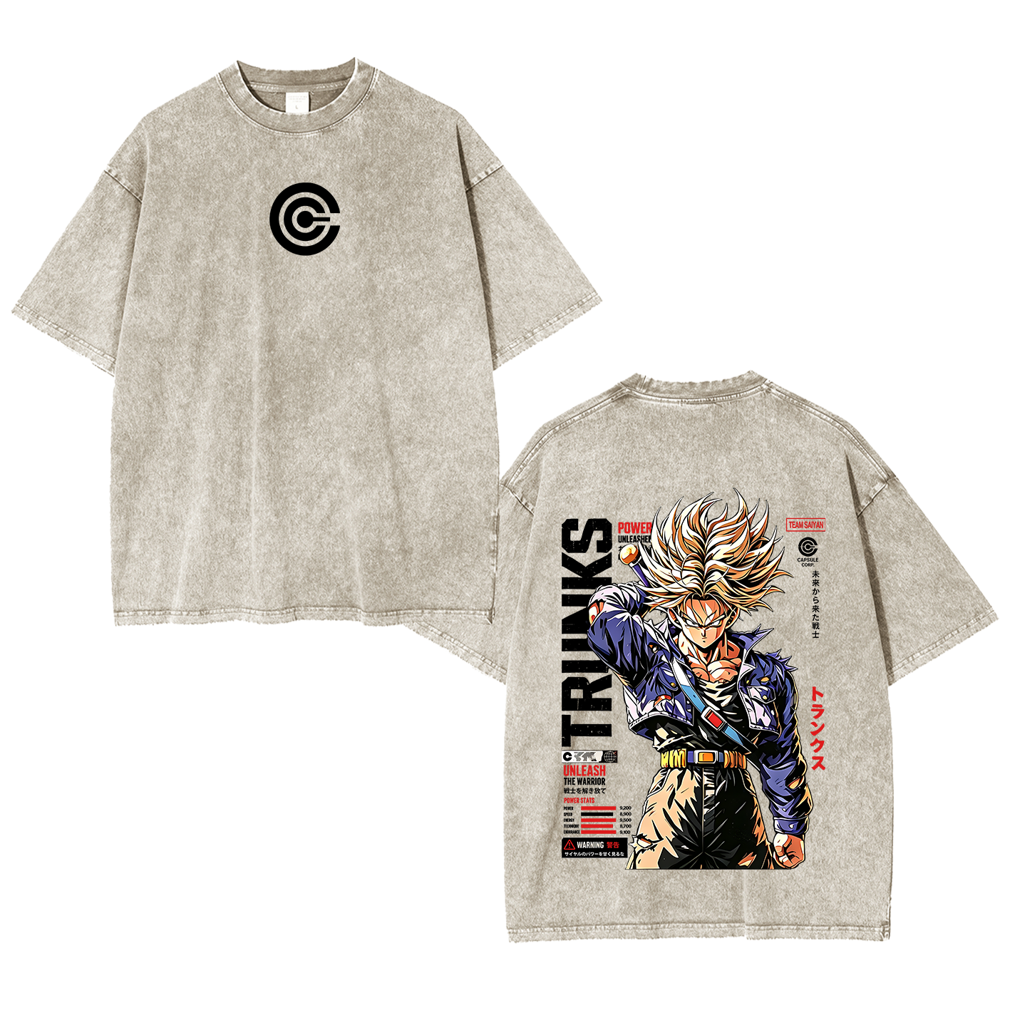 Future Trunks Vintage Unisex  Washed T-Shirt