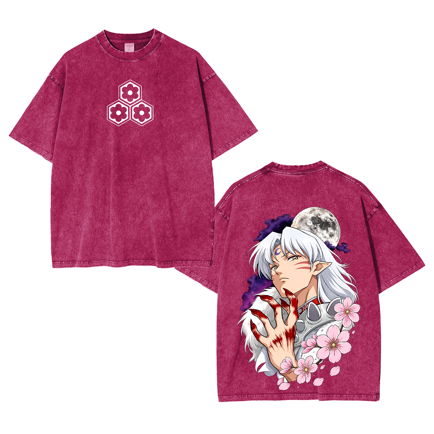 Inuyasha Vintage Unisex  Washed T-Shirt