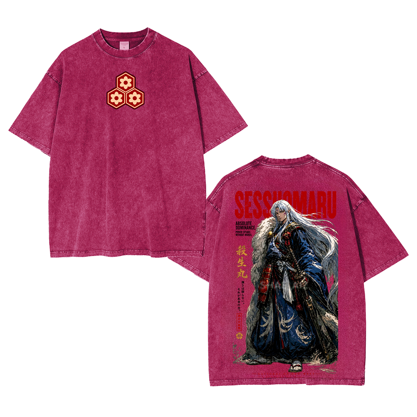 Inuyasha Sesshomaru Unisex Washed T-shirt/Crewneck/Hoodie
