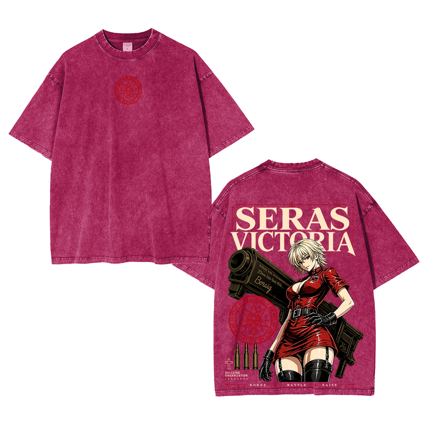 Seras Victoria Hellsing Unisex  Washed T-Shirt