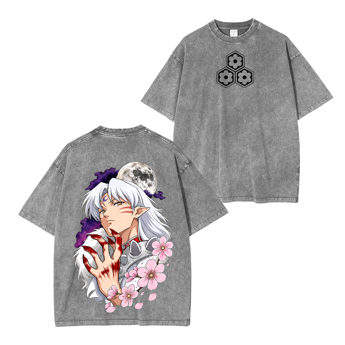 Inuyasha Vintage Unisex  Washed T-Shirt