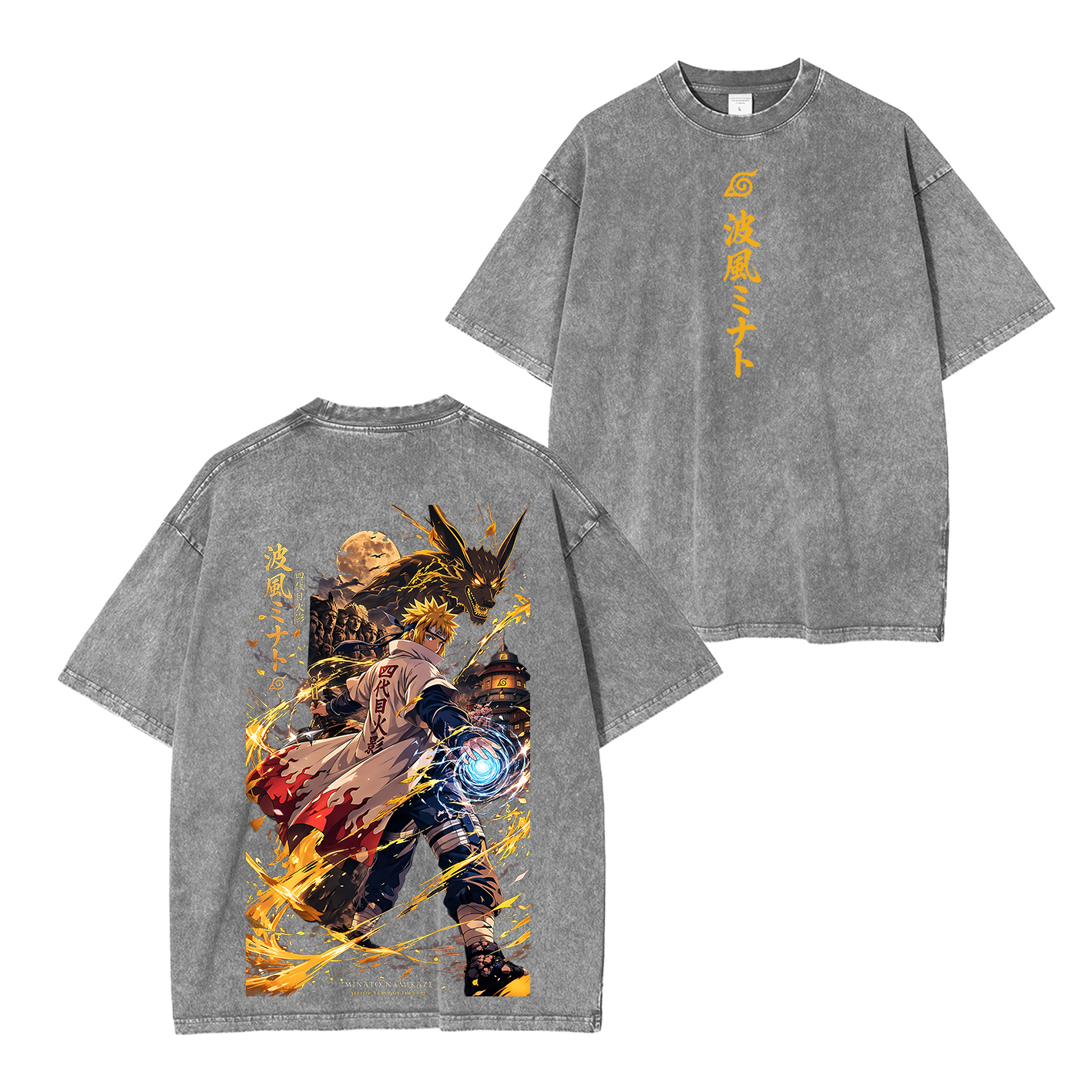 Minato Naruto Unisex  Washed T-Shirt