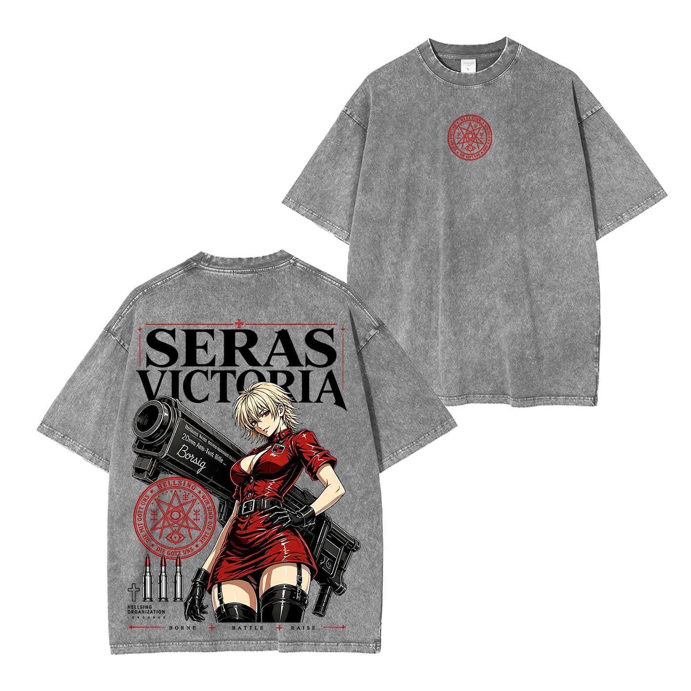 Seras Victoria Hellsing Unisex  Washed T-Shirt