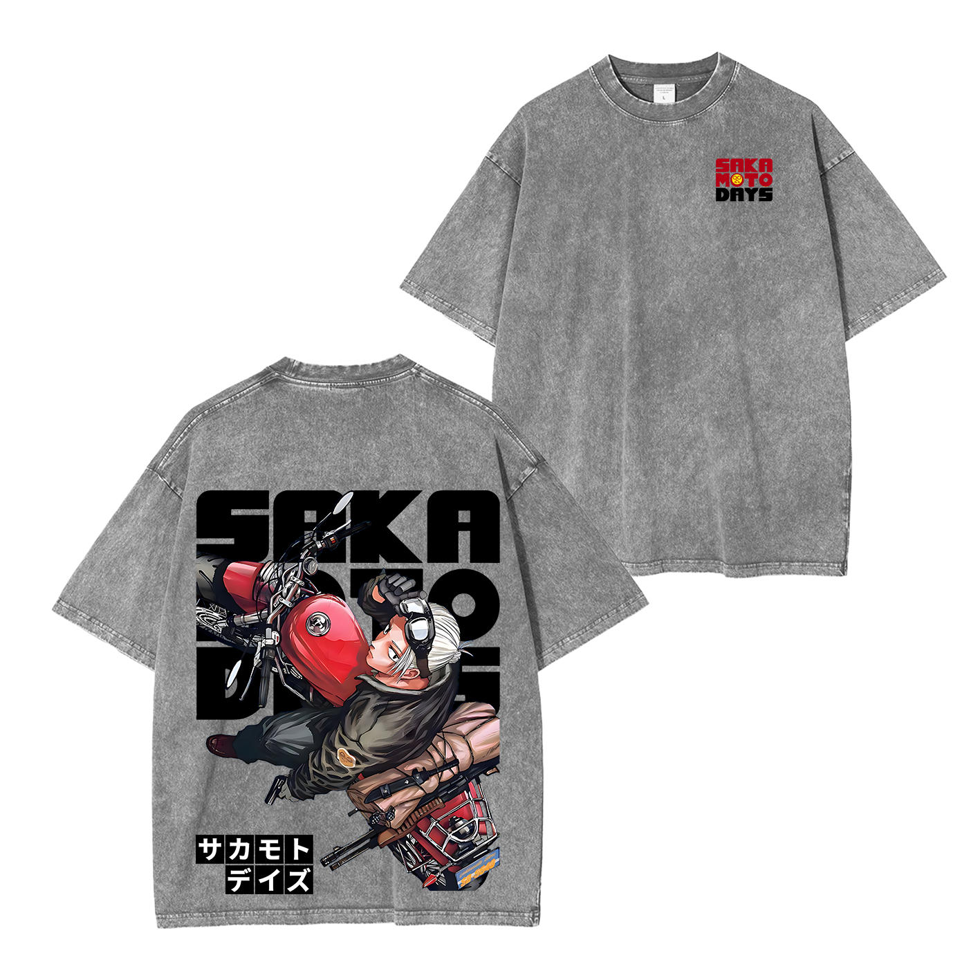 Sakamoto days anime Vintage Unisex  Washed T-Shirt
