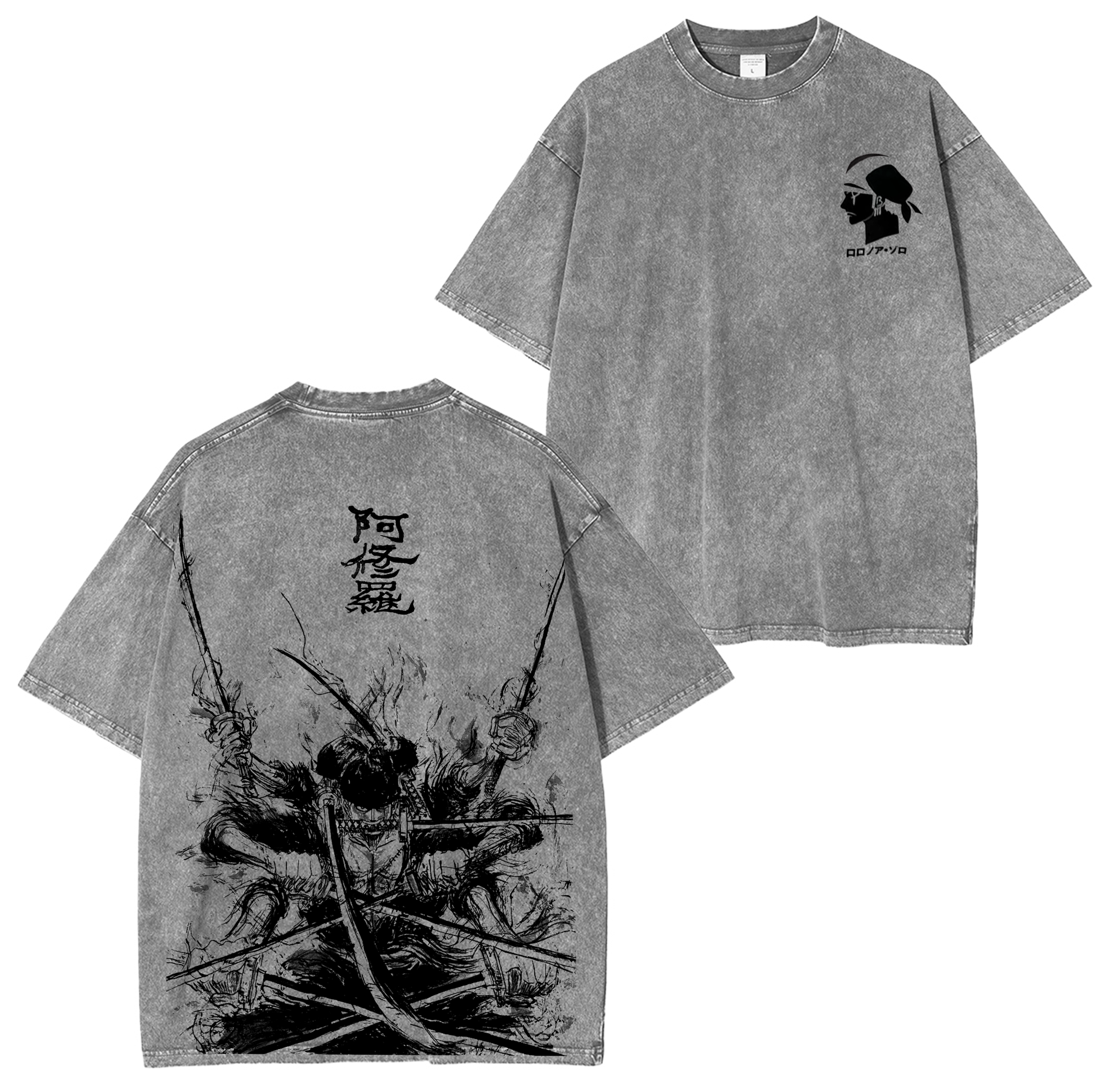 Zoro,One Piece Anime Washed T-shirt/Crewneck/Hoodie