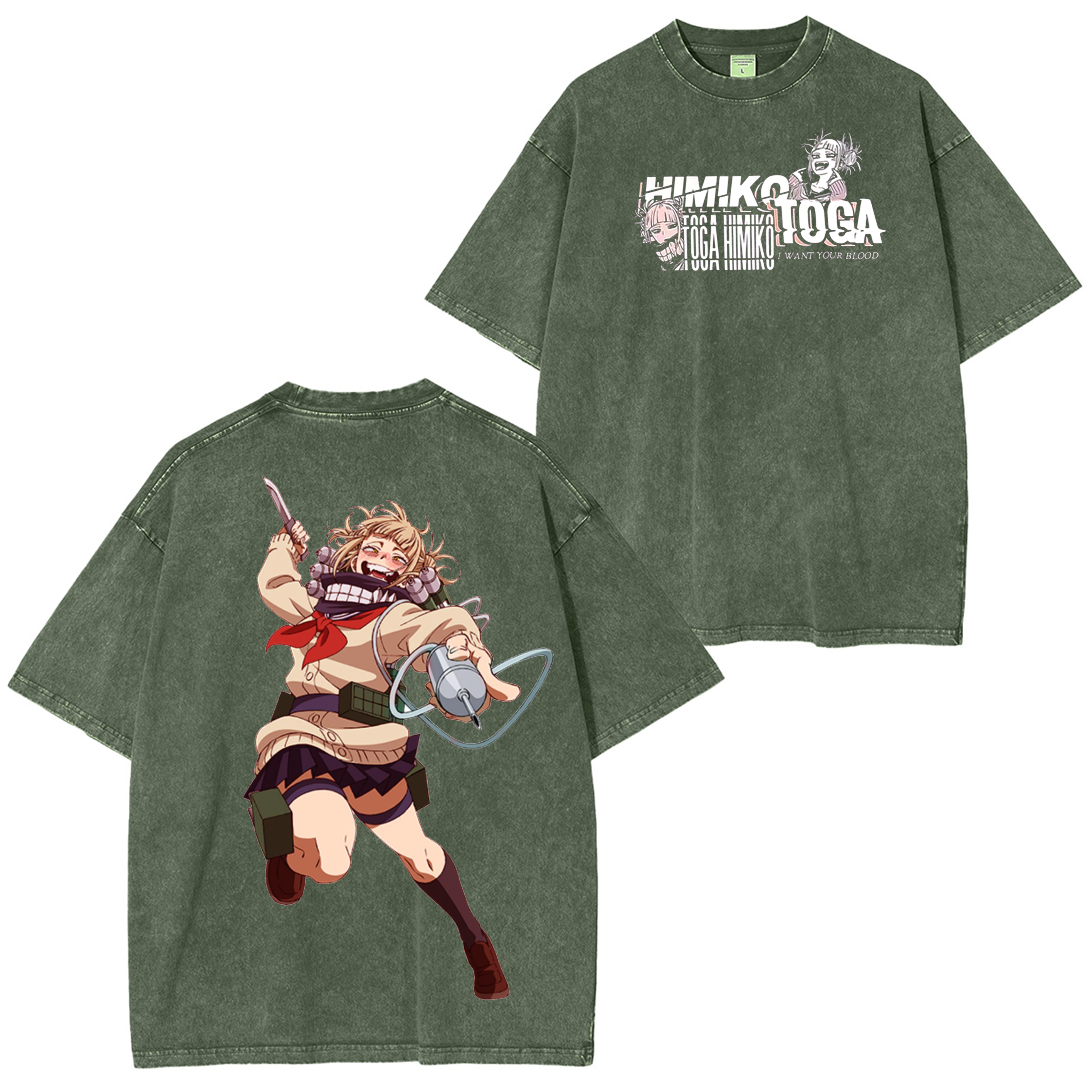 Himiko Toga My Hero Academia Anime  Washed T-shirt/Crewneck/Hoodie