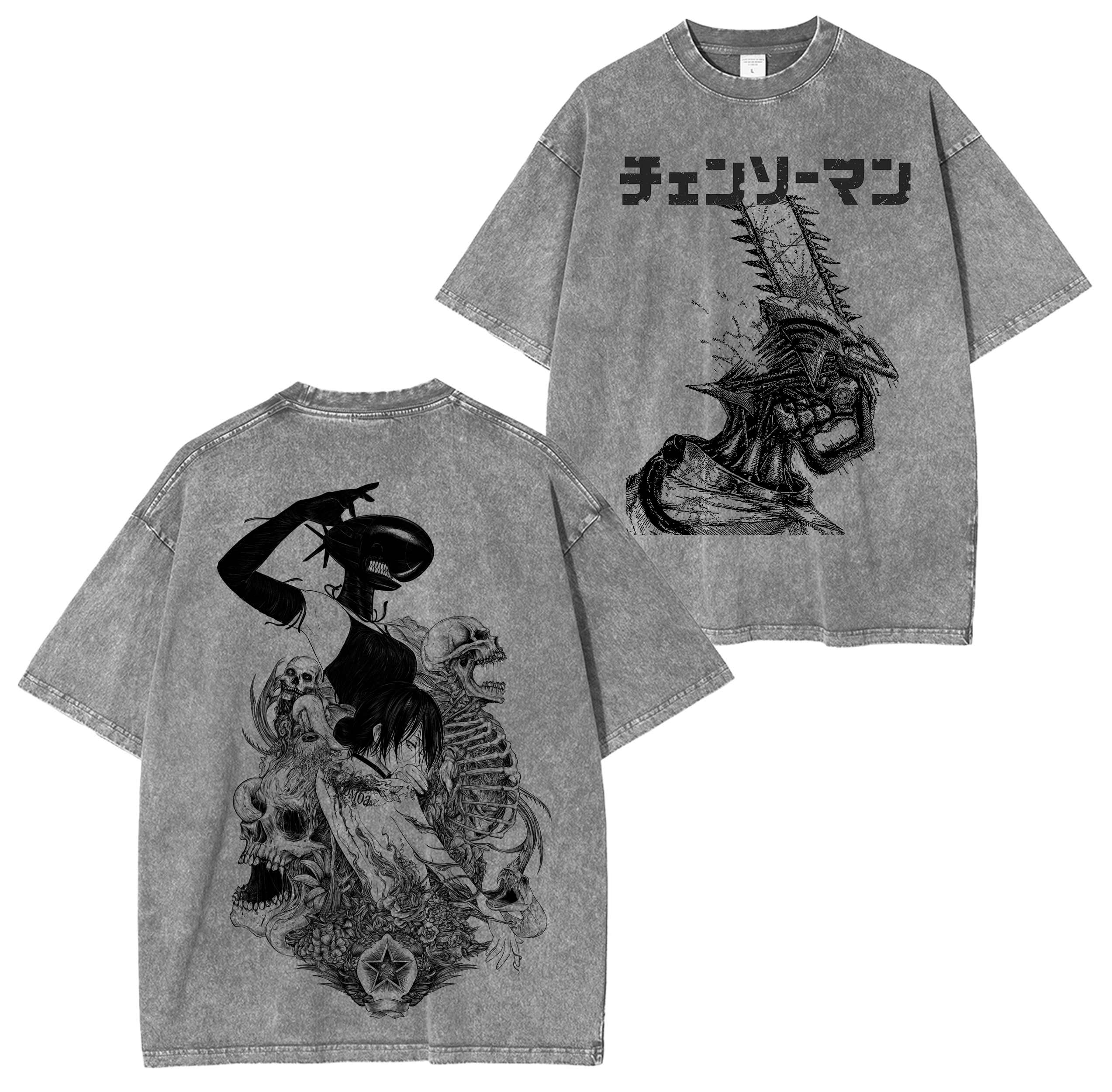 Reze Chainsaw Man Washed T-shirt/Crewneck/Hoodie