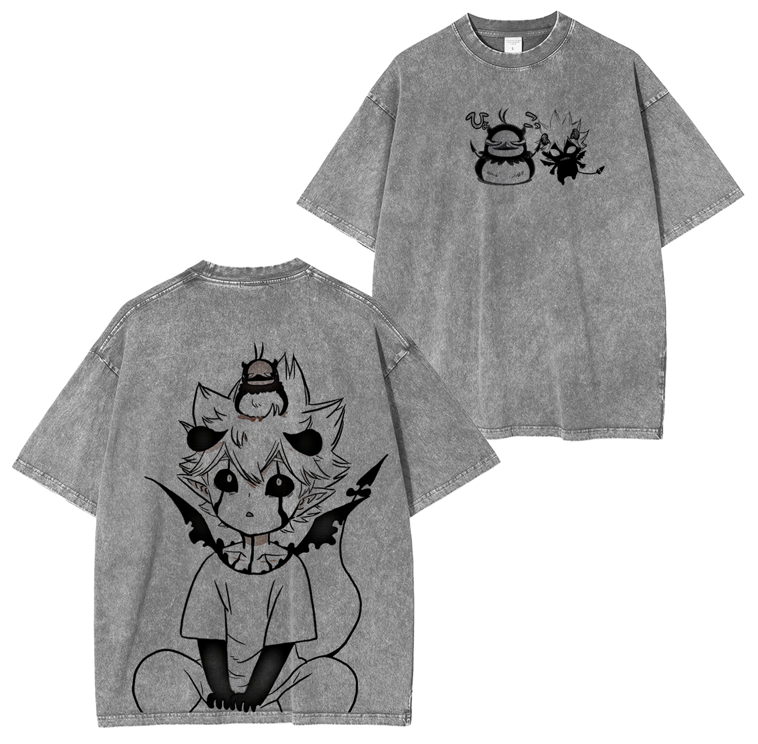 Black Clover Anime Washed T-shirt/Crewneck/Hoodie