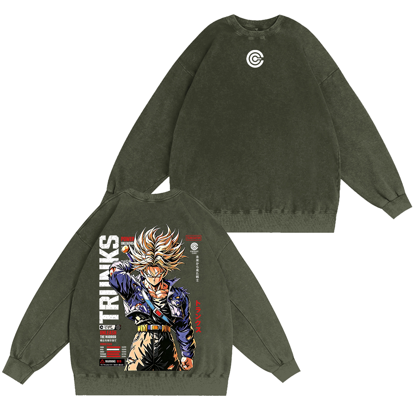 Future Trunks Vintage Unisex  Washed T-Shirt
