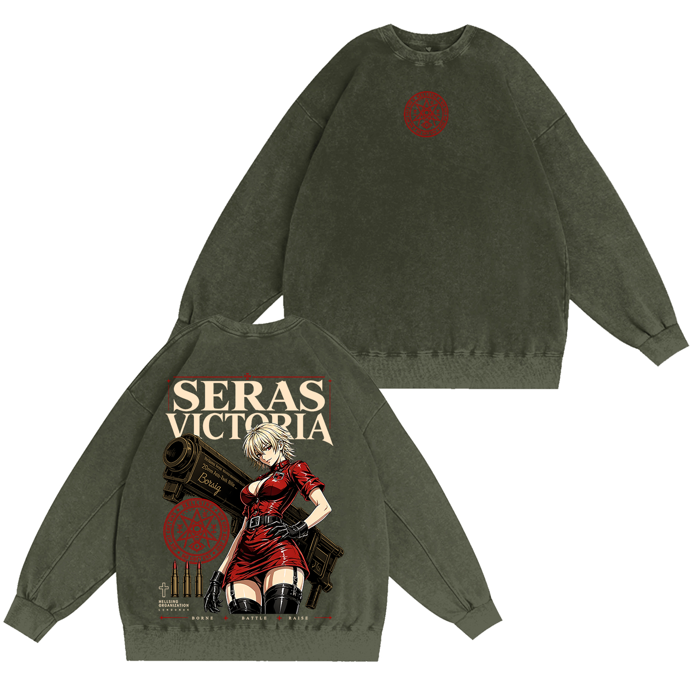 Seras Victoria Hellsing Unisex  Washed T-Shirt