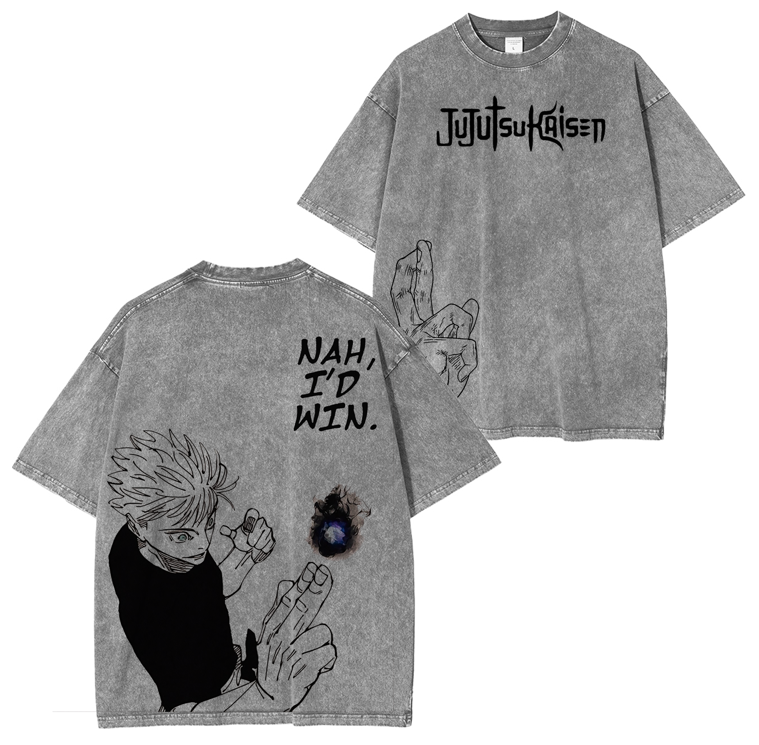 Satoru Gojo,Jujutsu Kaisen Anime Washed T-shirt/Crewneck/Hoodie
