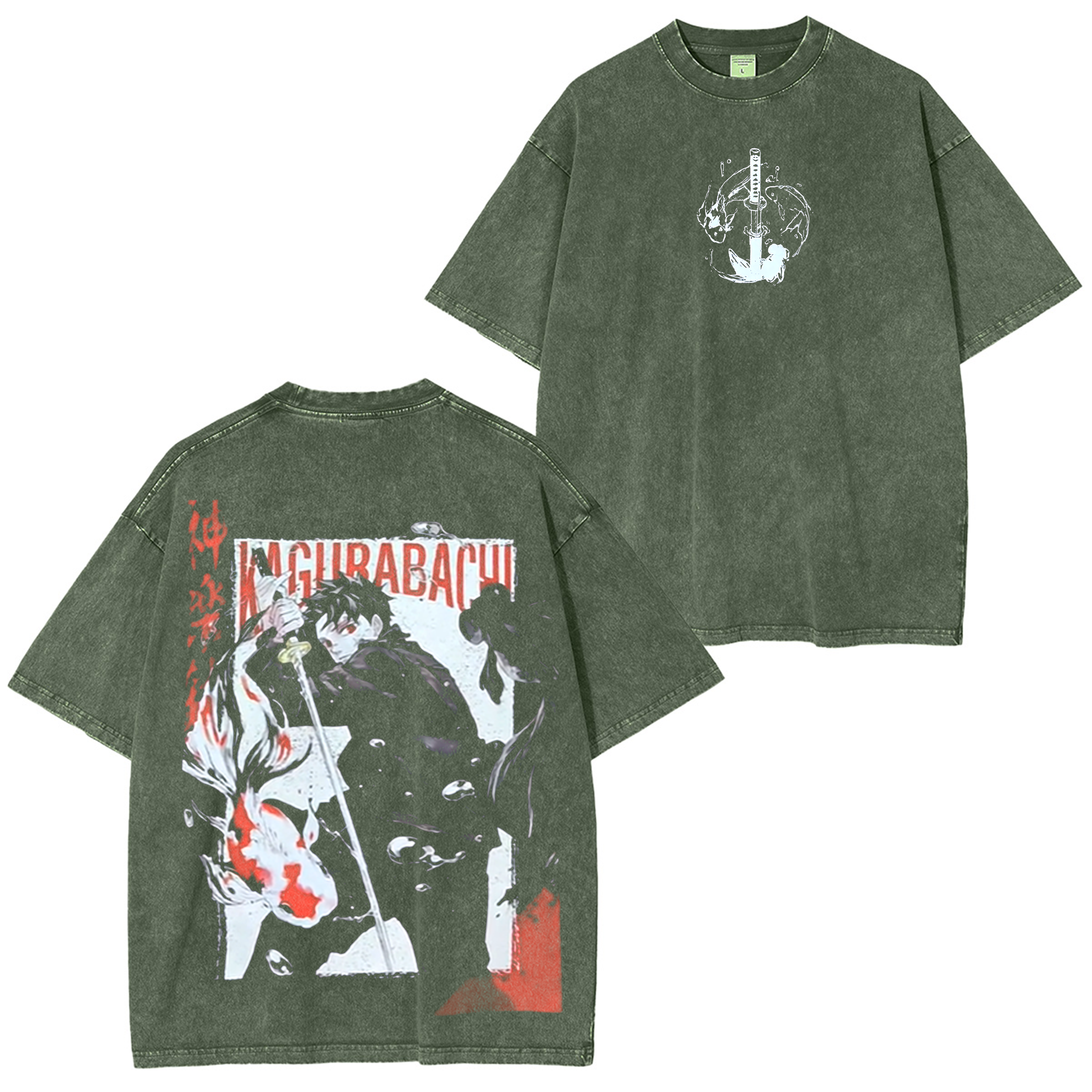 Kagurabachi Anime Washed T-shirt/Crewneck/Hoodie