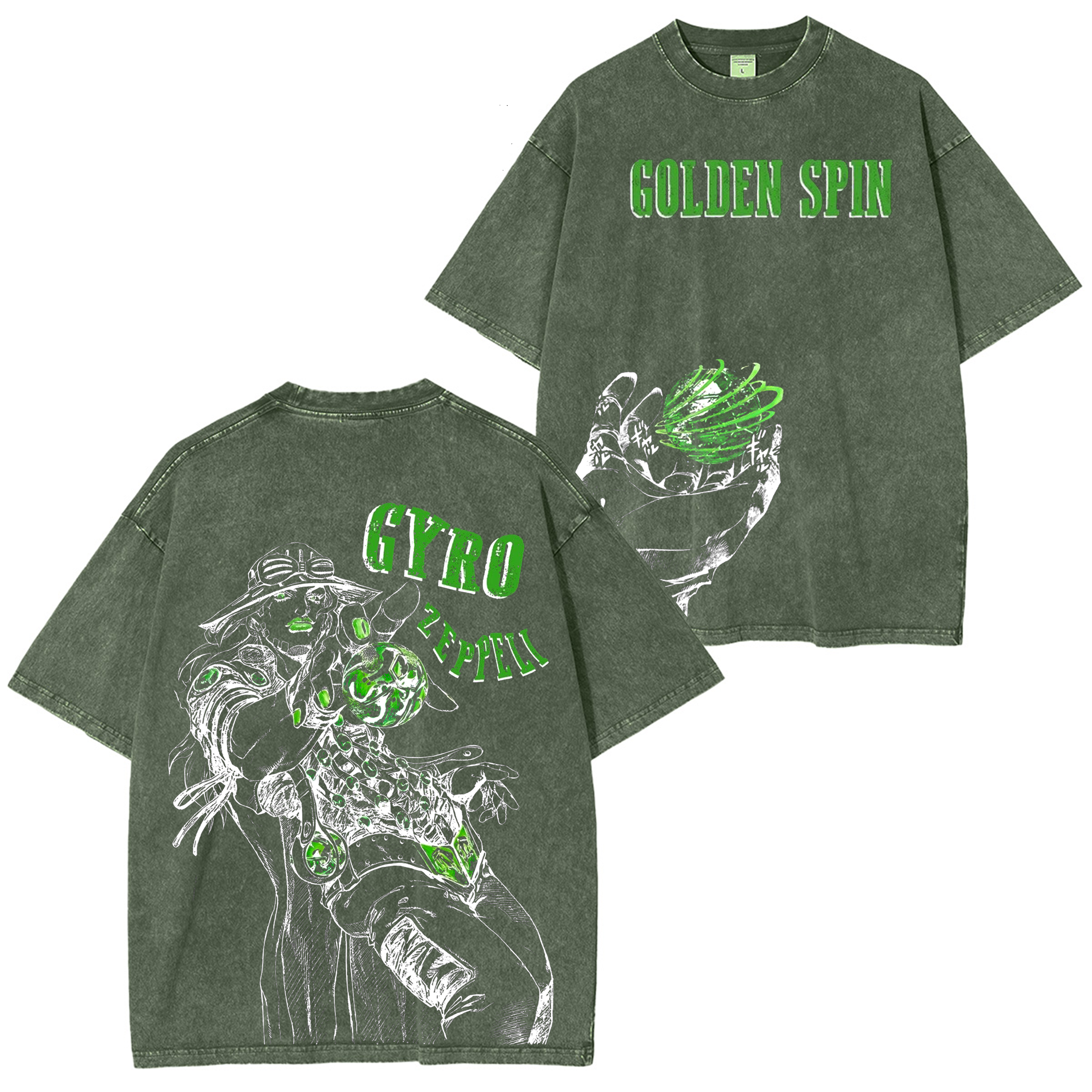 JoJo Gyro Zeppeli Washed T-shirt/Crewneck/Hoodie