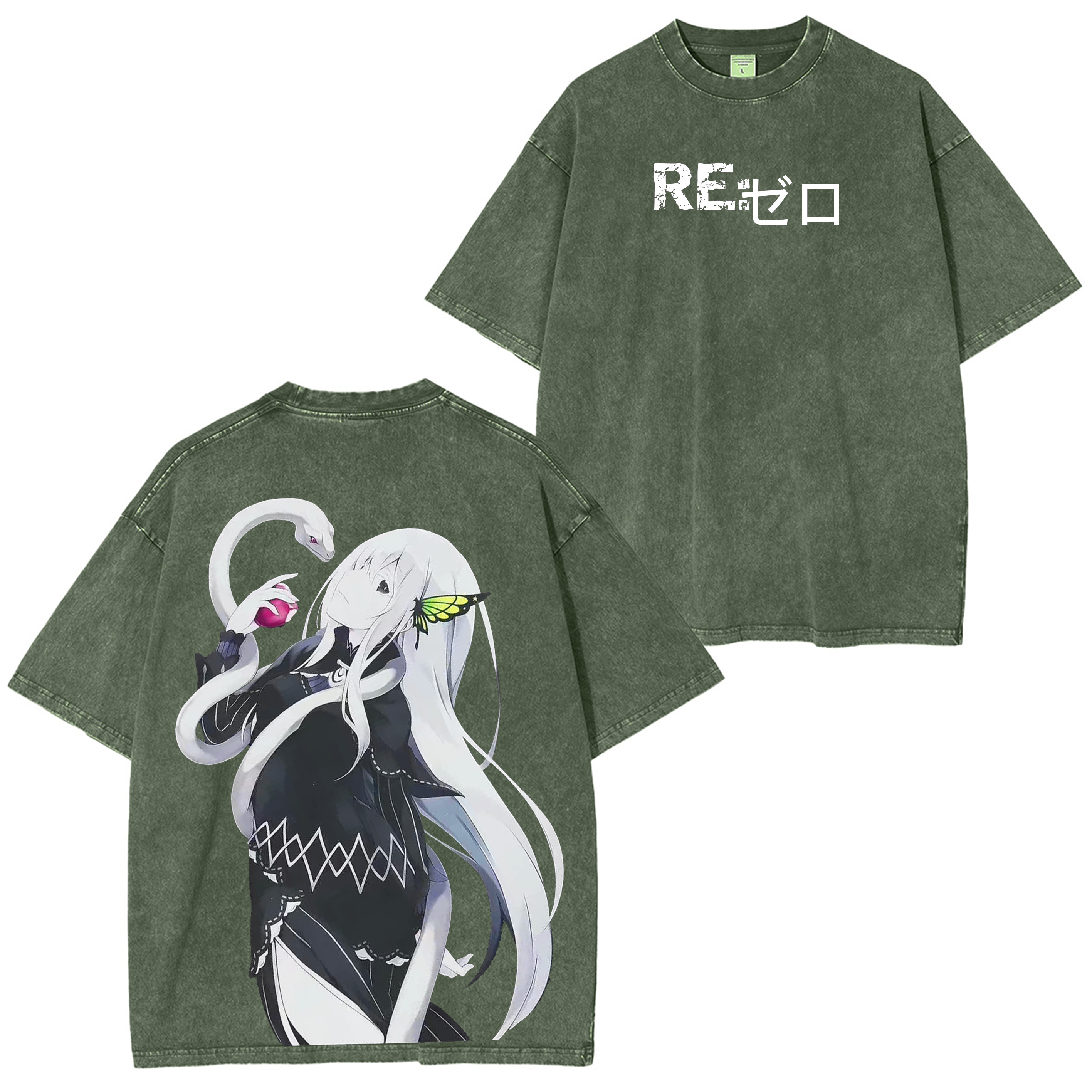 Echidna,Re:Zero Anime Washed T-shirt/Crewneck/Hoodie