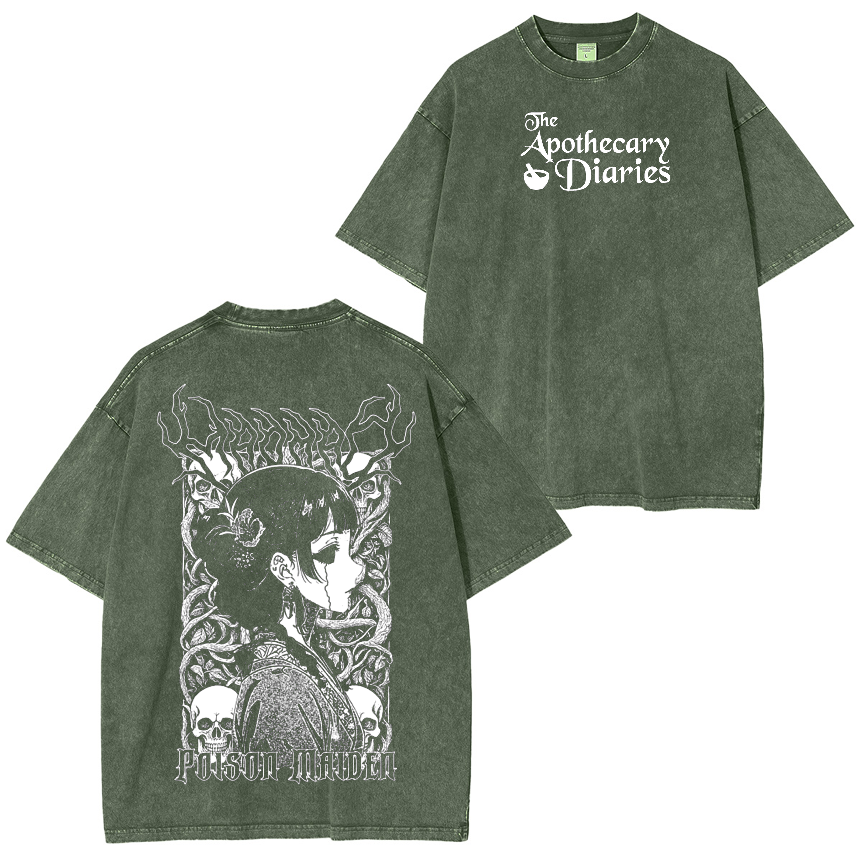 The Apothecary Diaries Anime Washed T-shirt/Crewneck/Hoodie