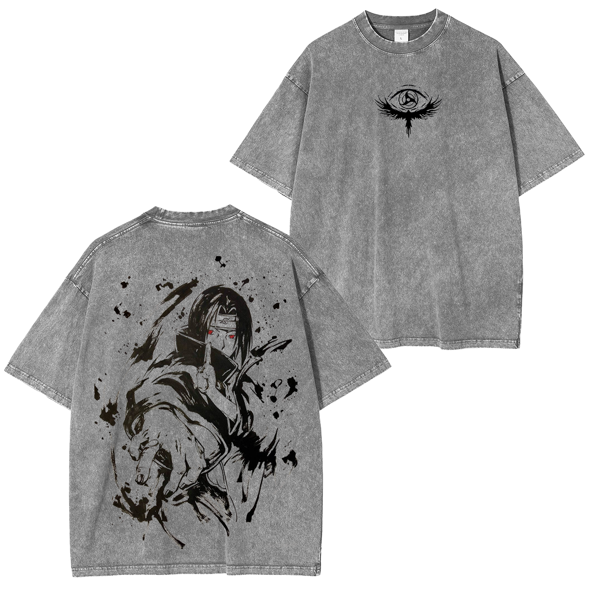 Itachi Uchiha Naruto Anime Unisex Washed T-Shirt