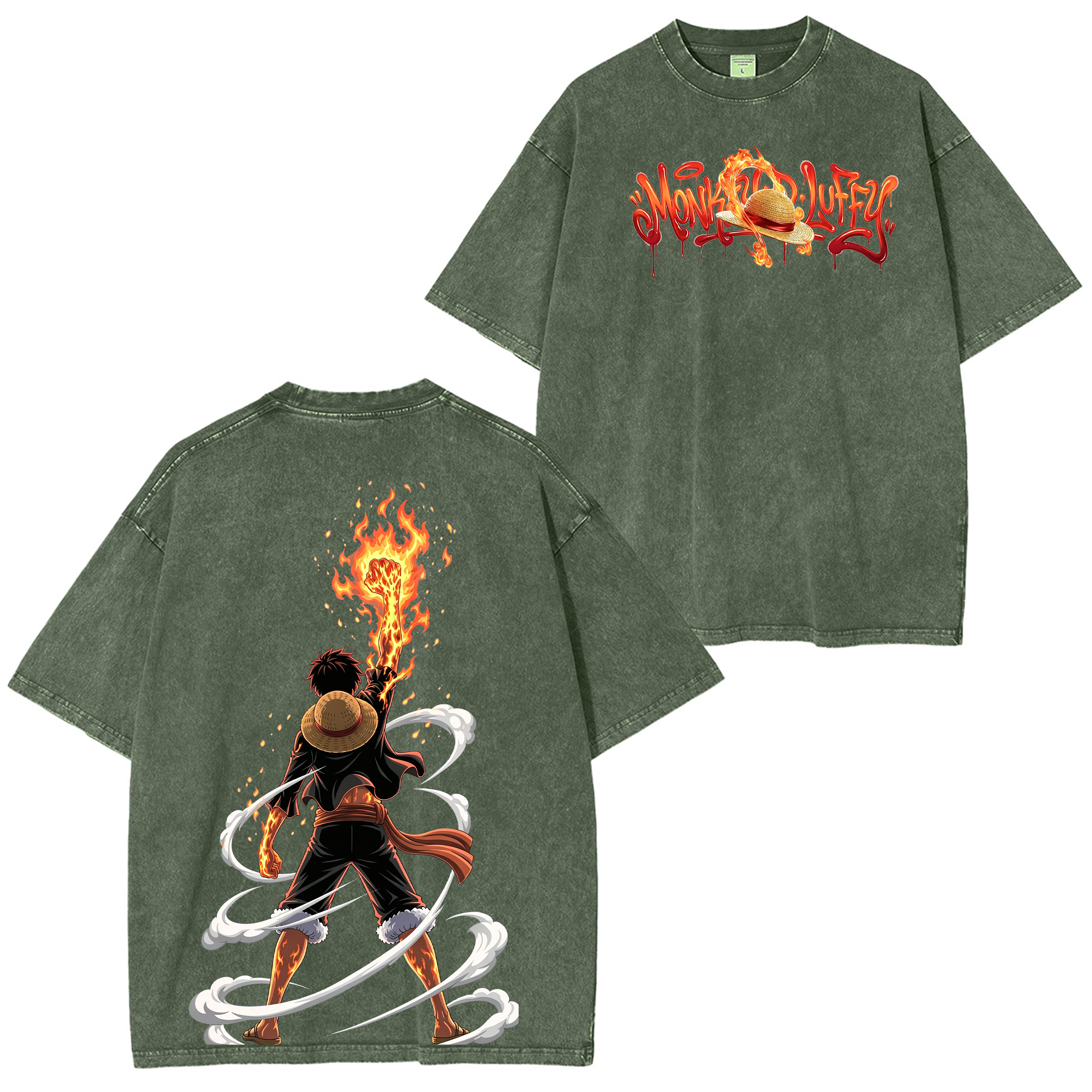 One Piece Luffy Washed T-shirt/Crewneck/Hoodie