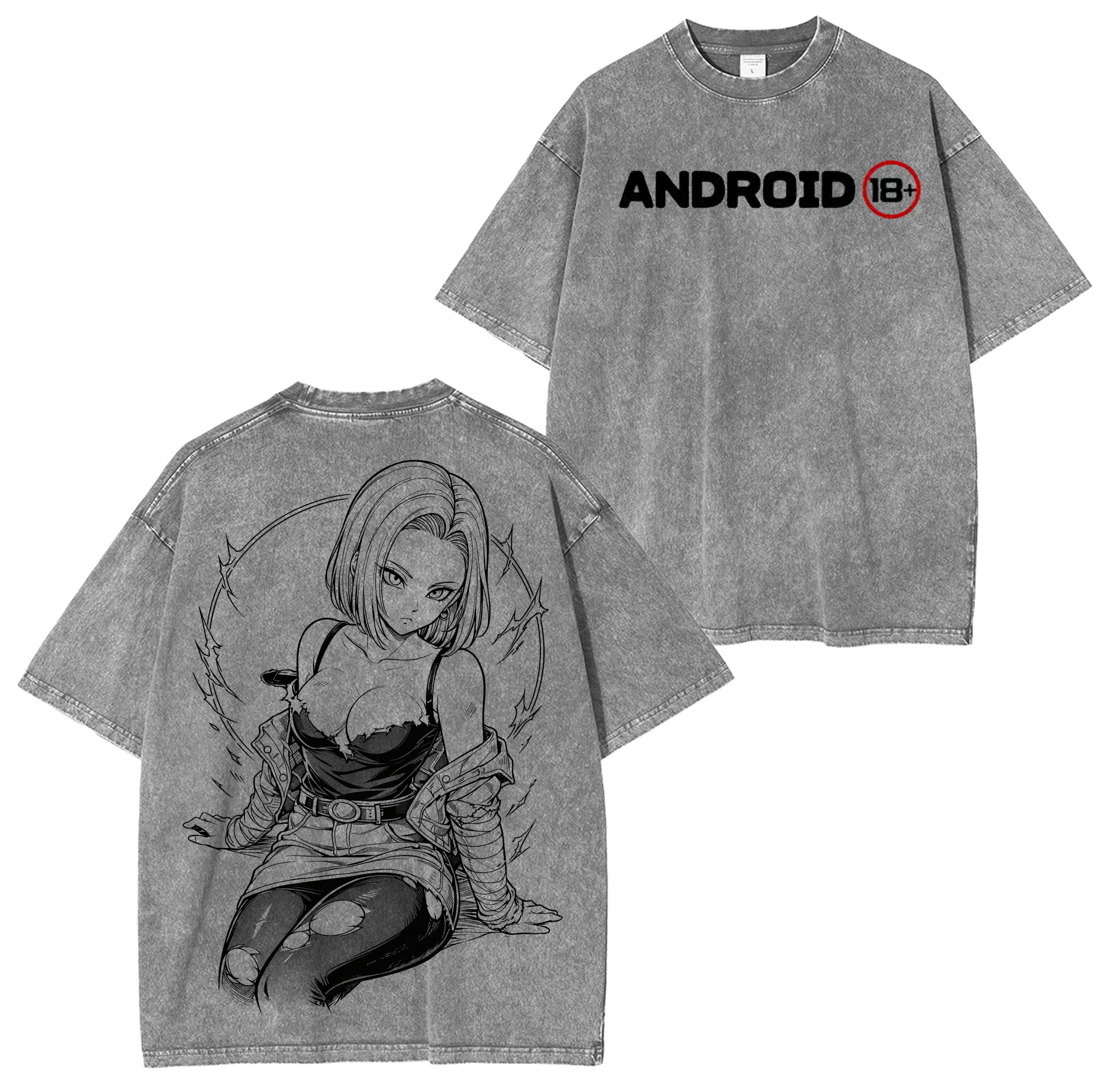 Android 18,Dragon Ball Z Washed T-shirt/Crewneck/Hoodie