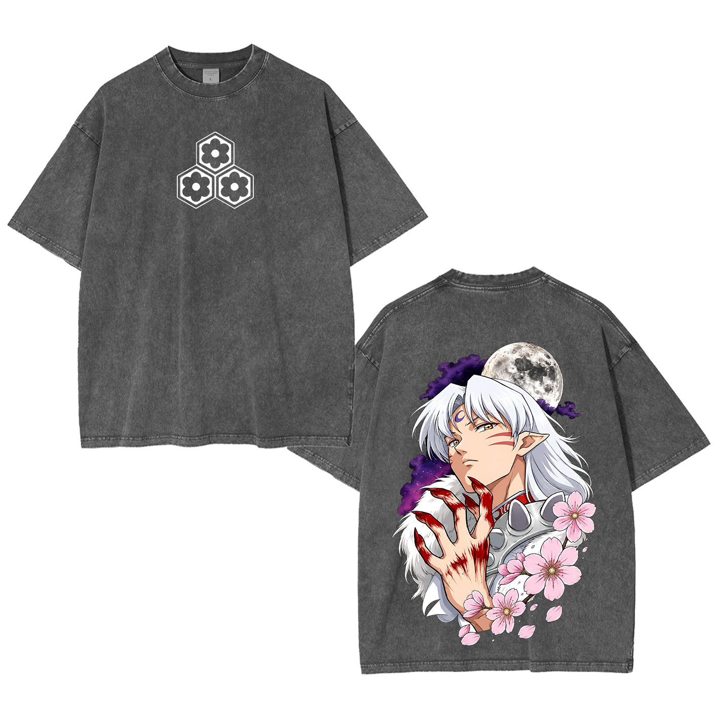 Inuyasha Vintage Unisex  Washed T-Shirt