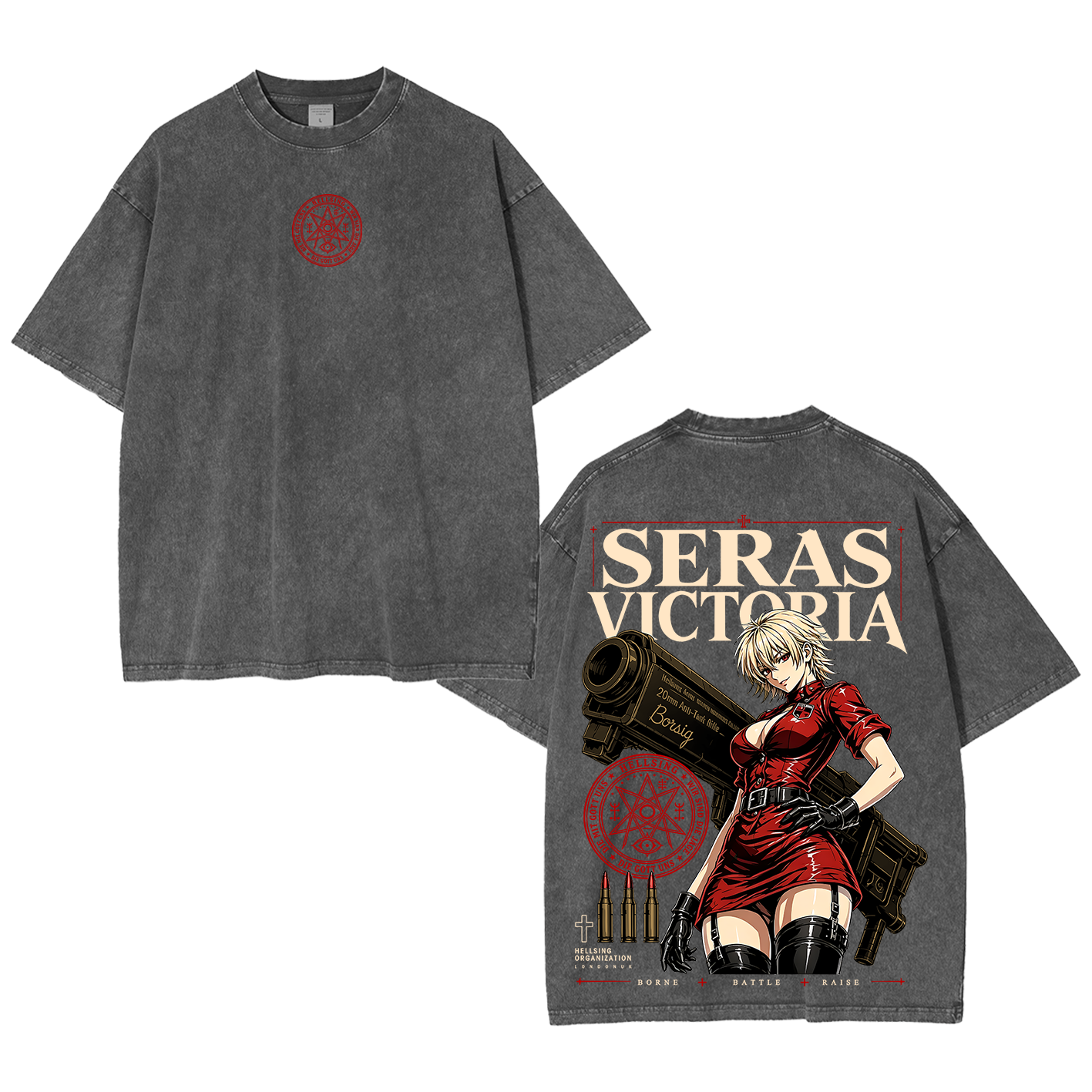 Seras Victoria Hellsing Unisex  Washed T-Shirt