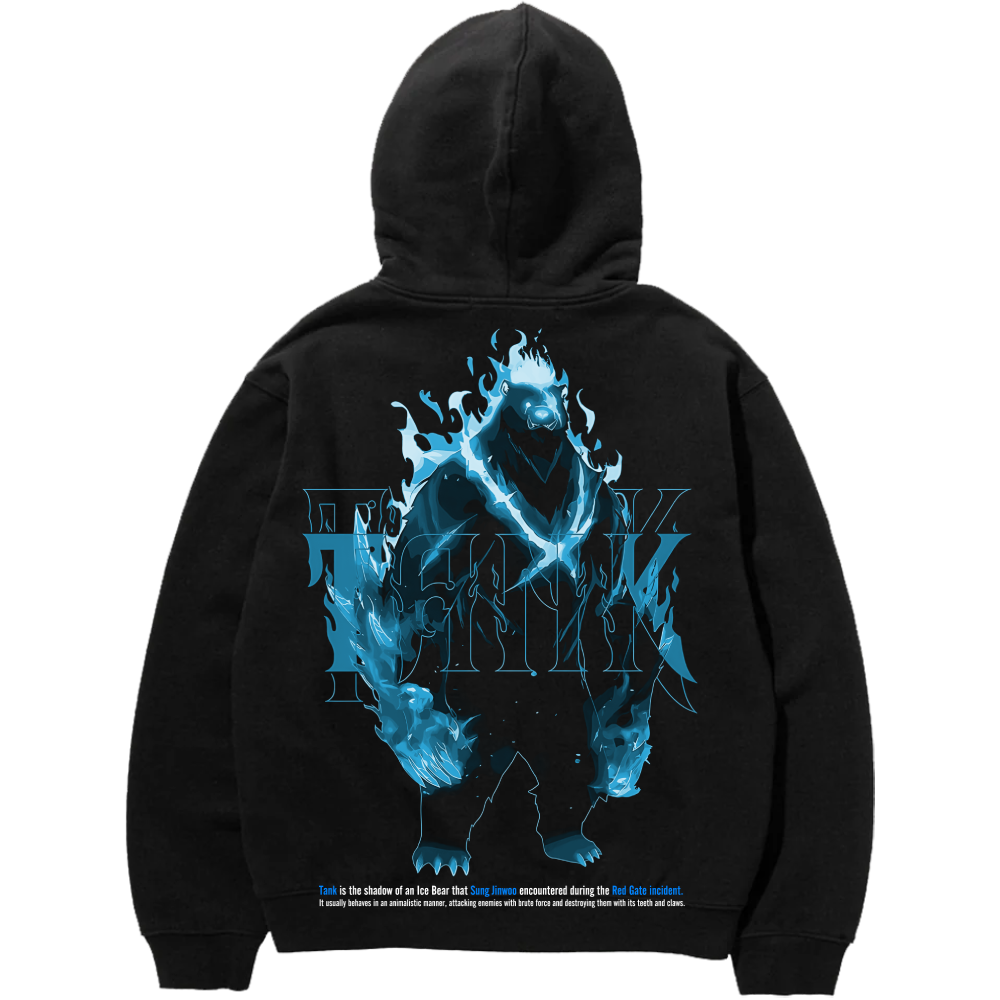 Sung Jin-Woo Solo Leveling Anime Double Printed Oversize Lightweight Acid Washed Tee-Limited Edition 