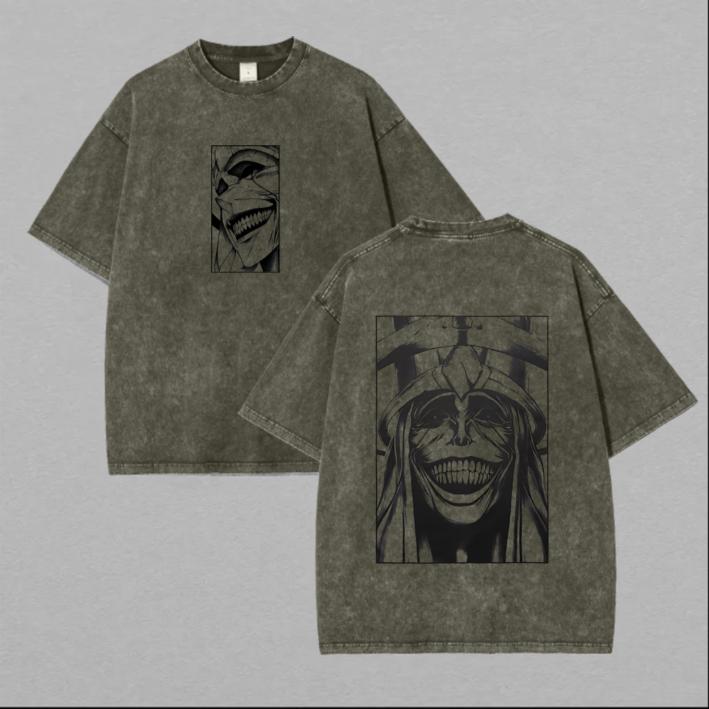 Solo Leveling Statue Of God Printed Unisex Washed T-Shirt